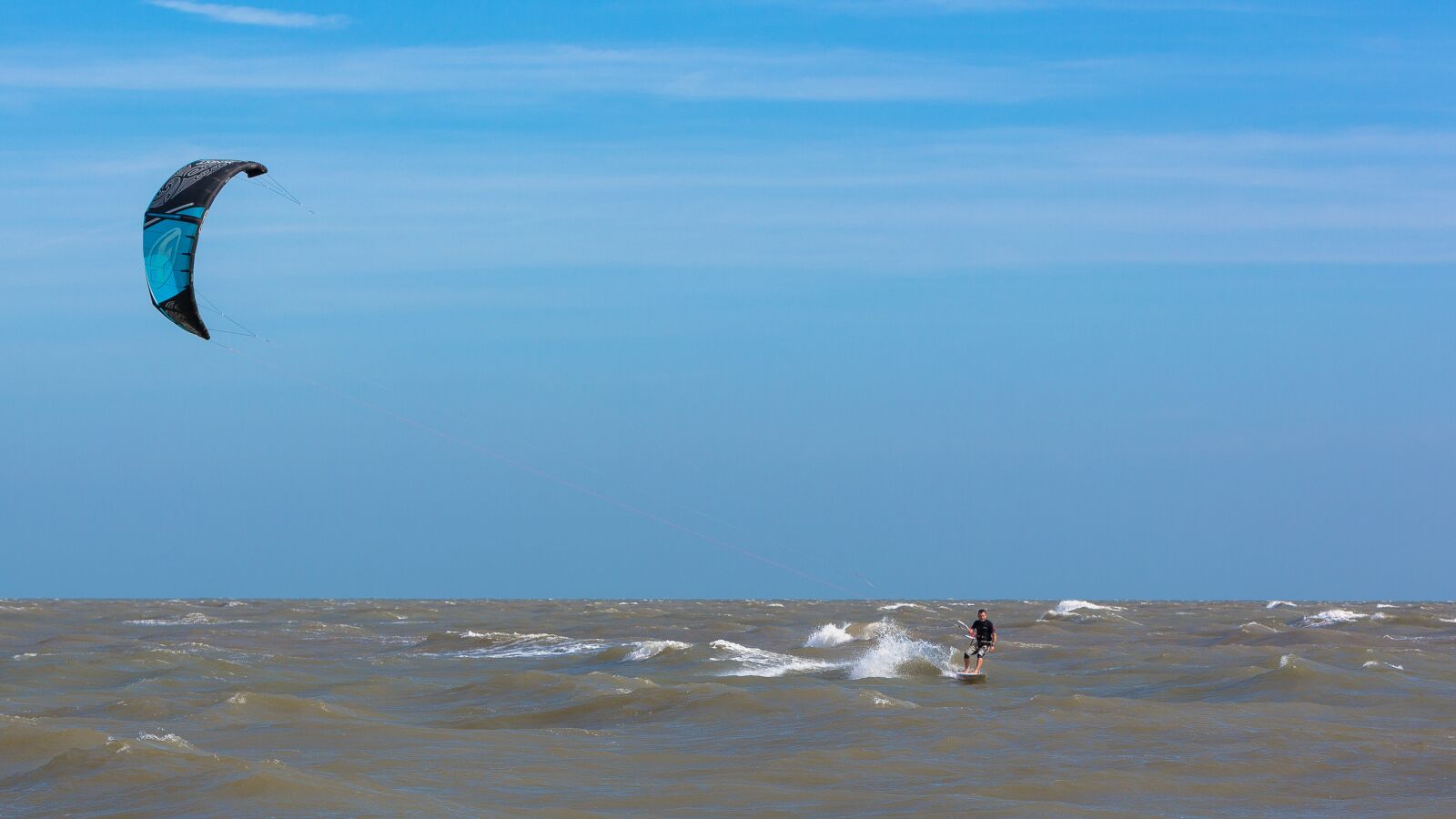 Canon EF 70-200mm F2.8L IS USM sample photo. Kite surfer, wind, sea photography