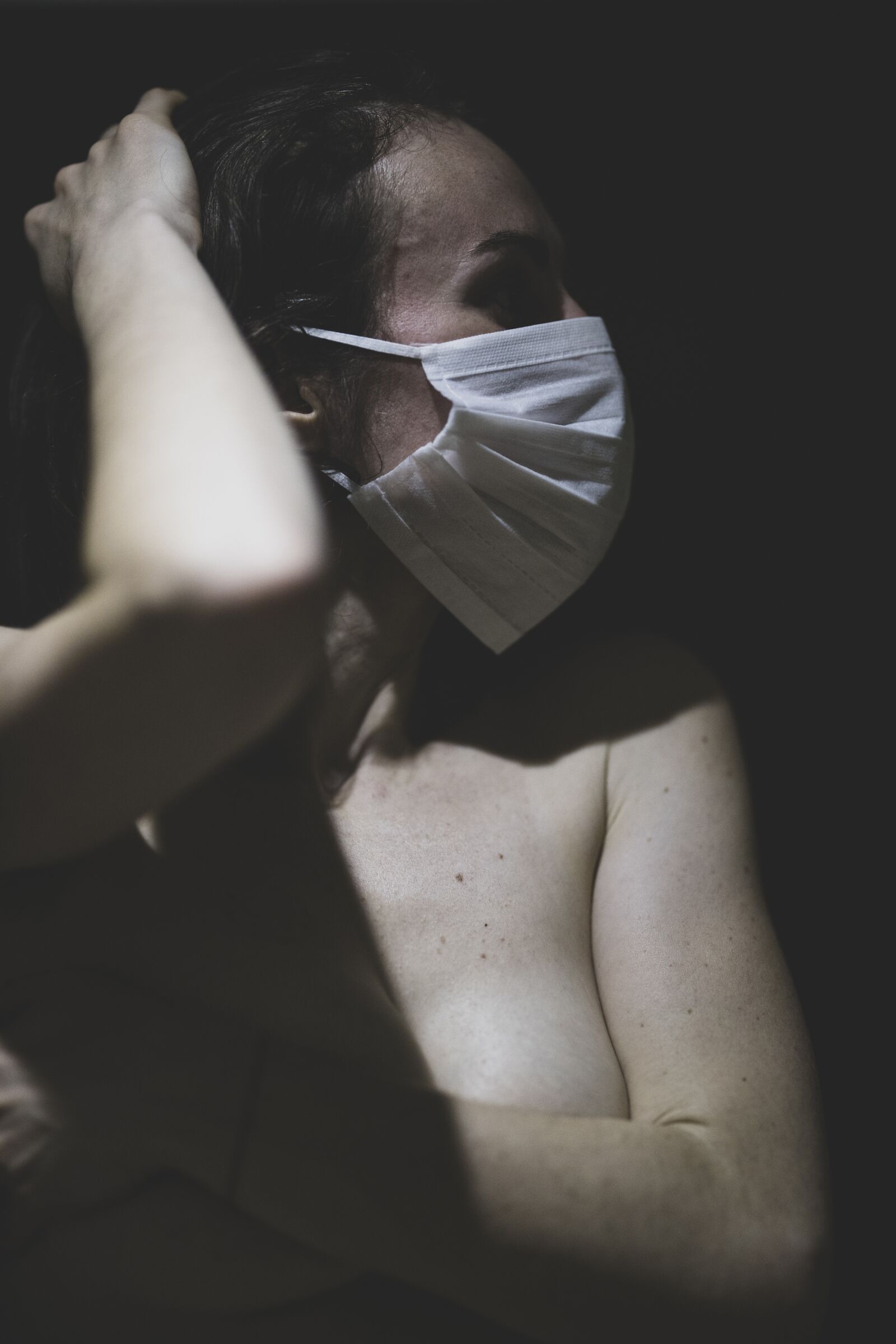 Canon EOS R + Canon RF 85mm F1.2L USM sample photo. Coronavirus, mask, portrait photography