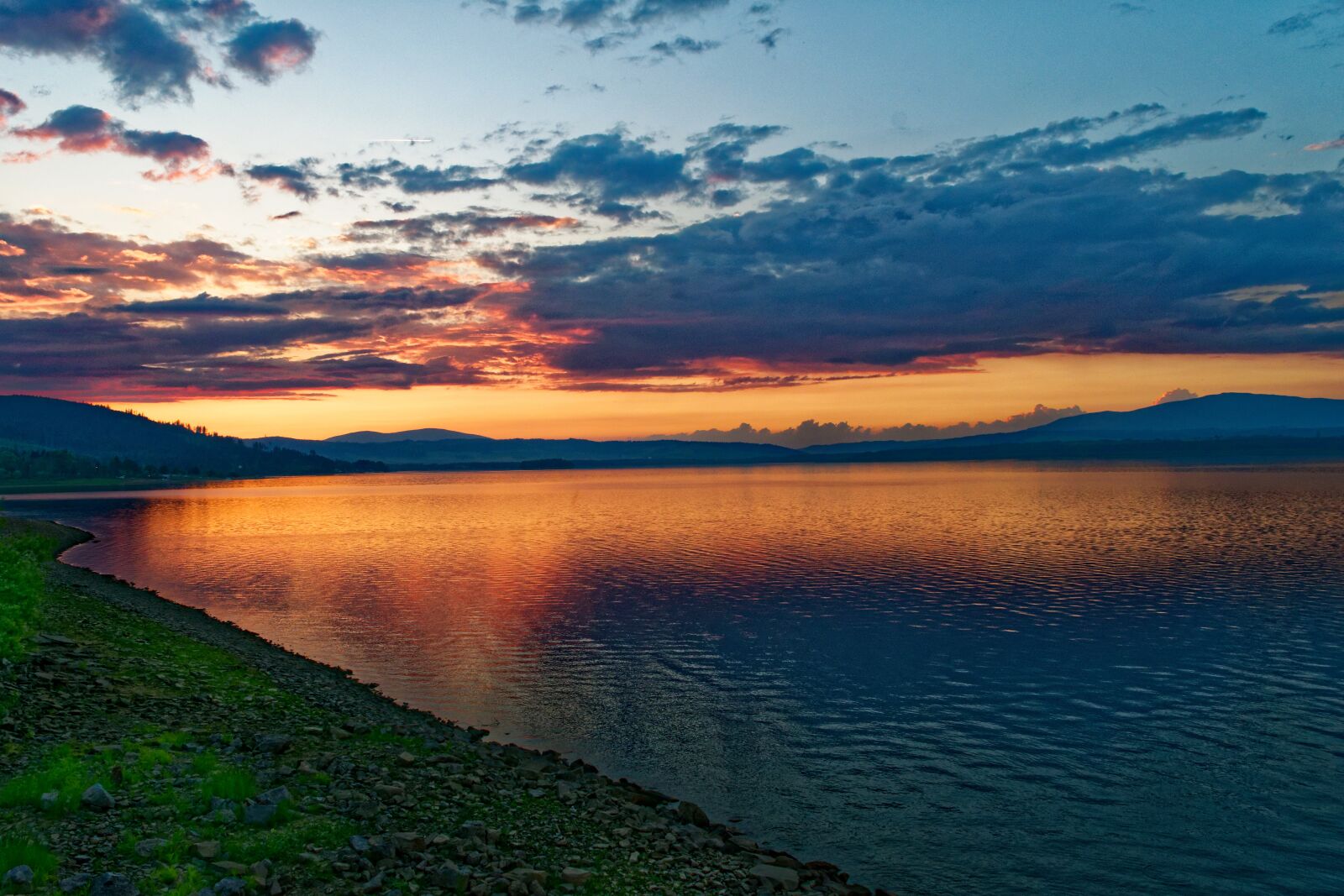 Nikon D3300 sample photo. Sunset, water, lake photography