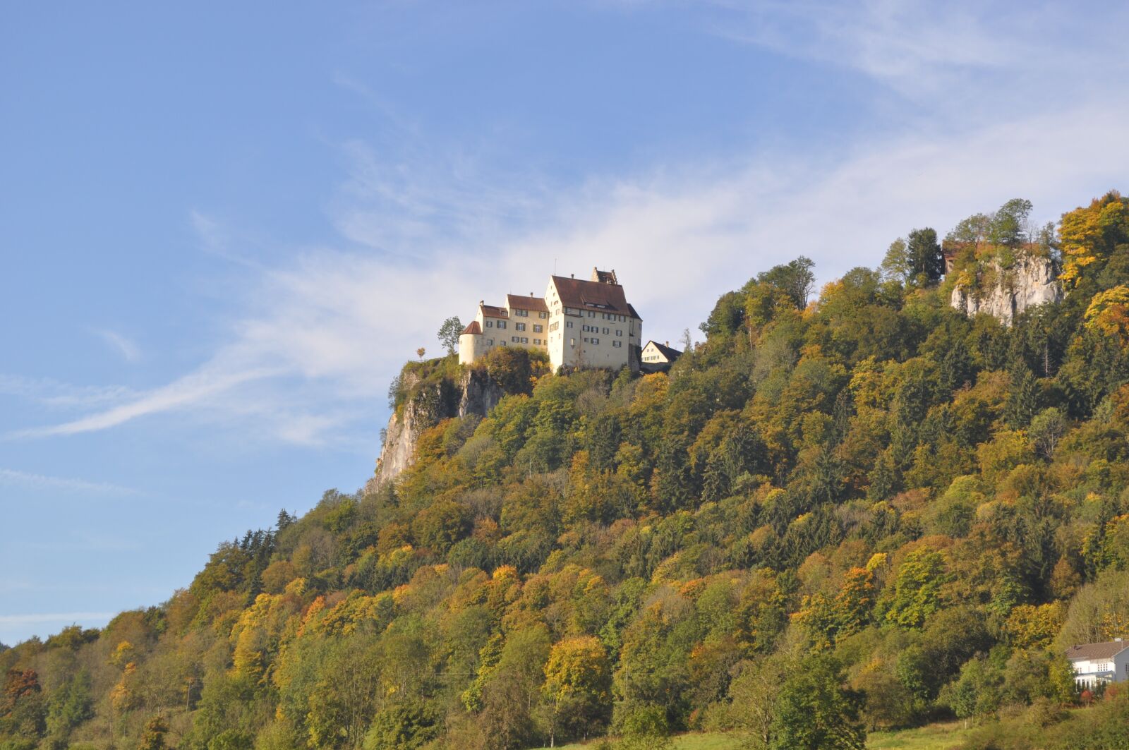 Nikon D5000 sample photo. Werenwag, castle, nature park photography
