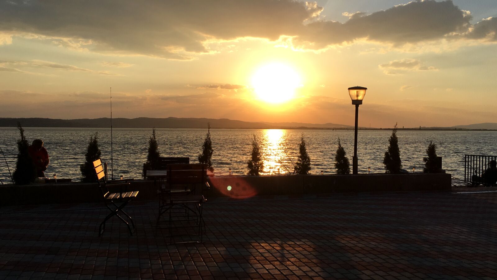 Apple iPhone 6s sample photo. Danube, water, sunset photography