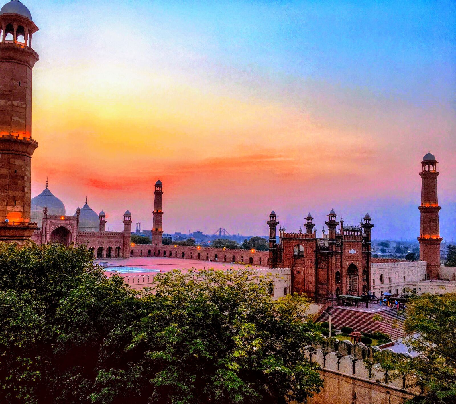 Apple iPhone 6s sample photo. Mosque, scenery, sunset photography