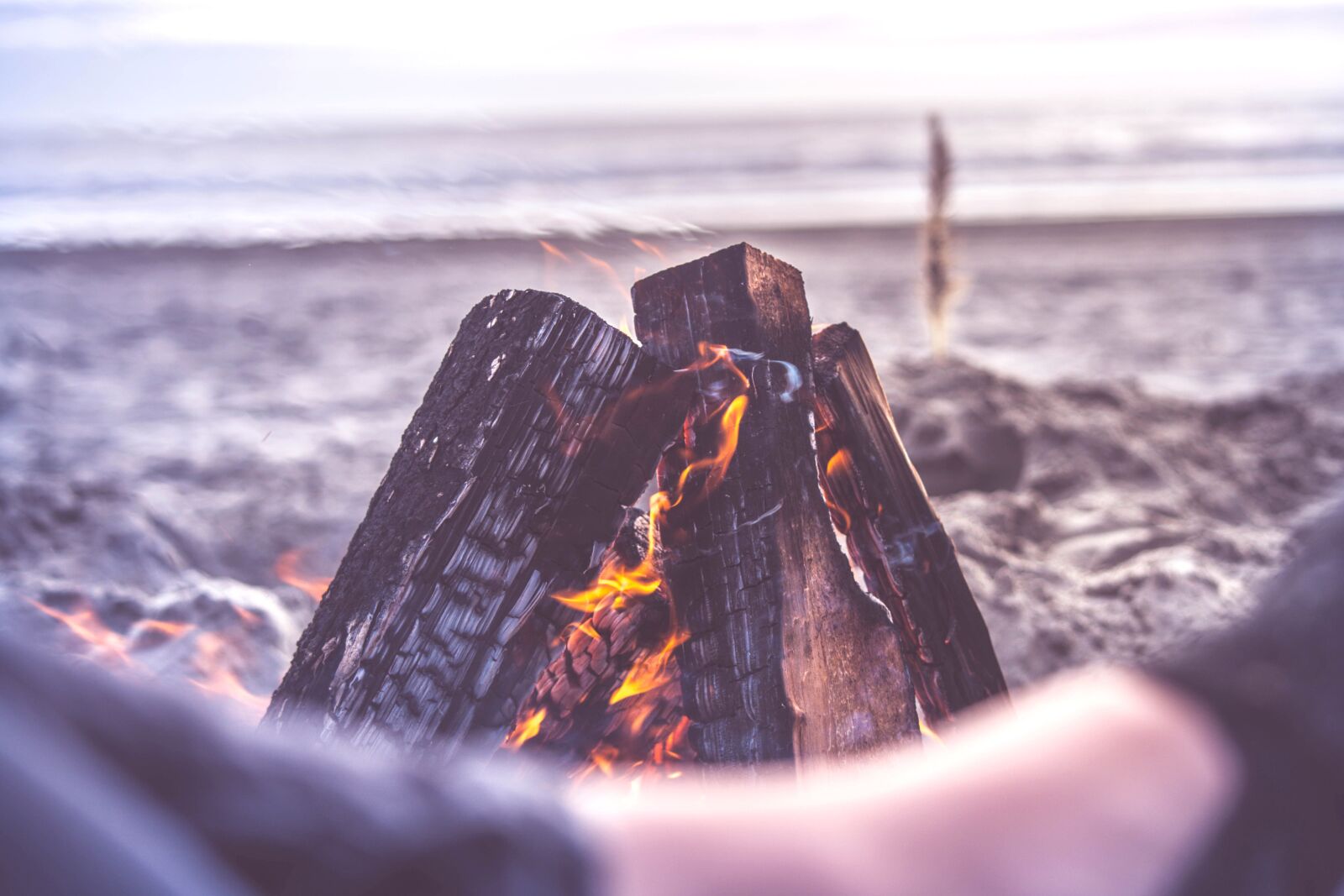 Nikon D5200 sample photo. Firewood, campfire, heat, water photography