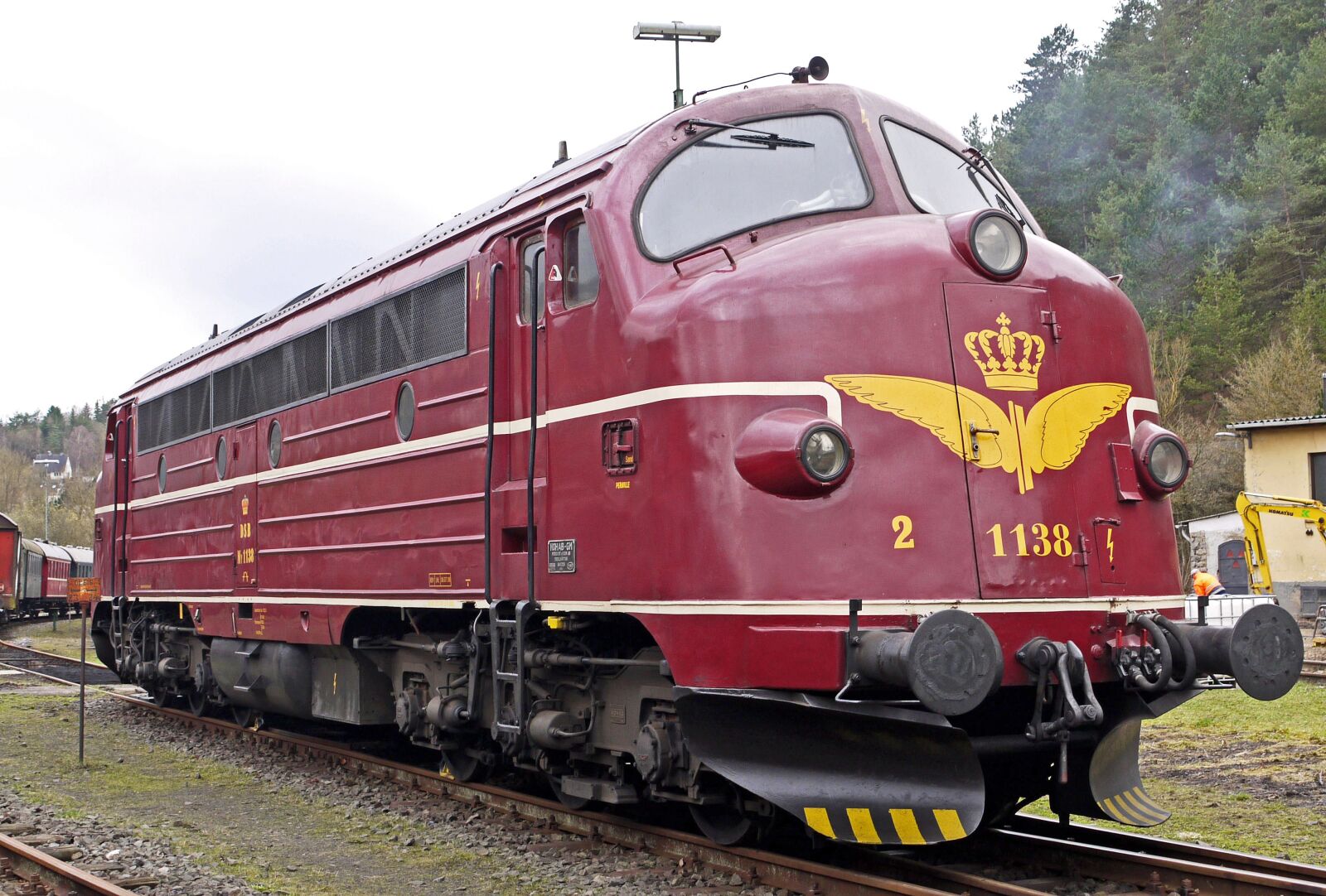 Panasonic Lumix DMC-G1 sample photo. Diesel locomotive, nohab, round photography