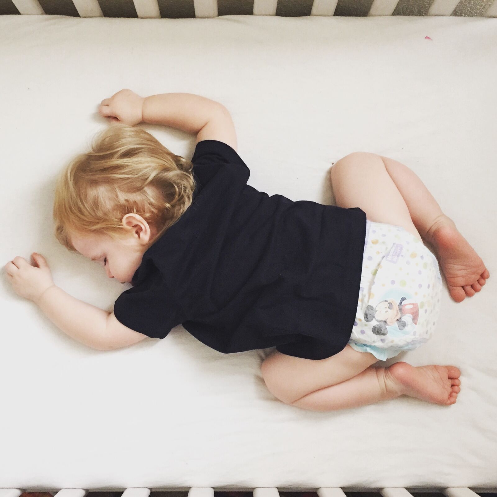 Apple iPhone 6 sample photo. Sleeping, baby, blonde photography