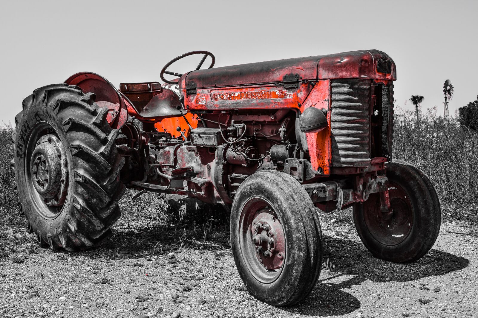 Nikon D3300 sample photo. Tractor, farm, countryside photography