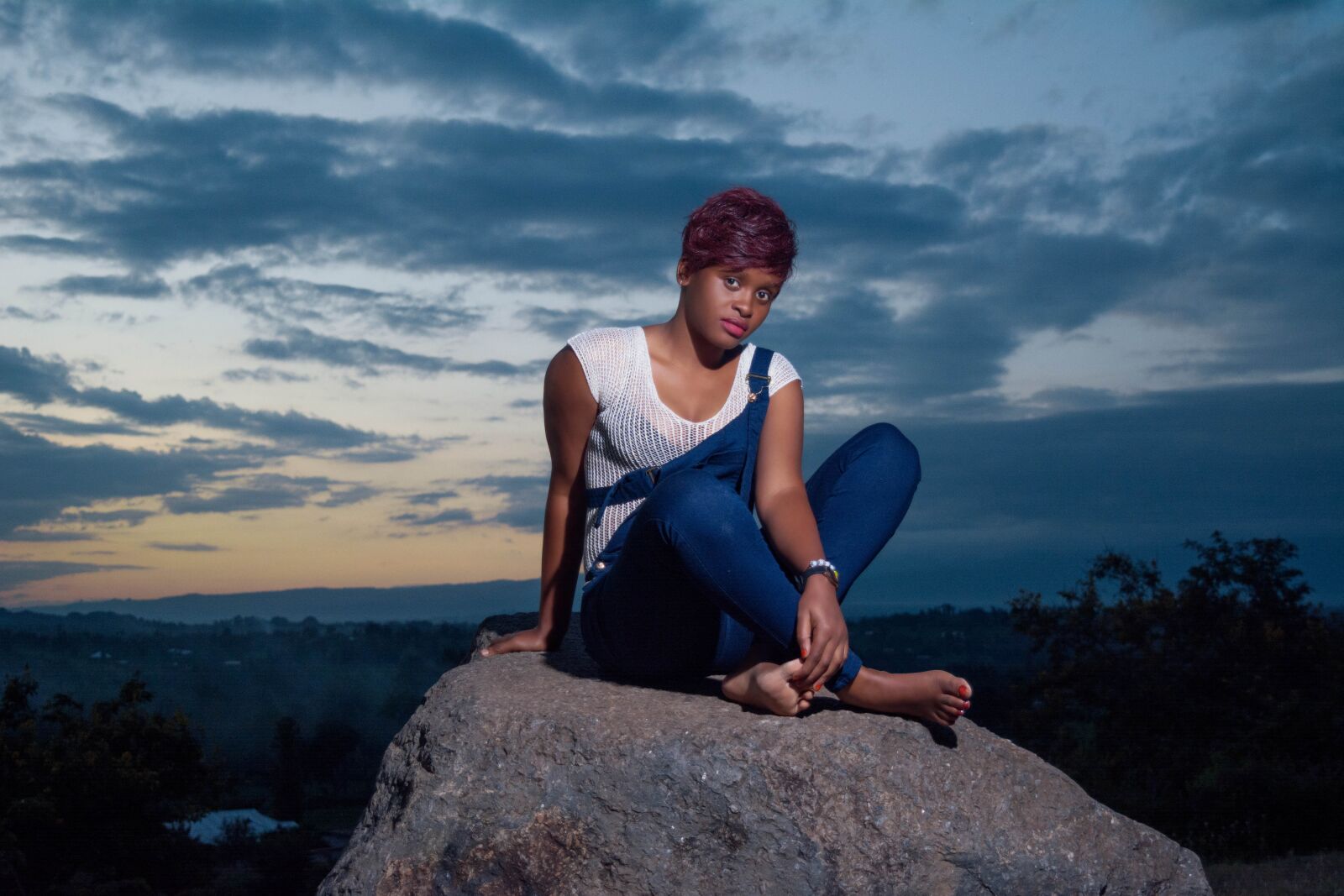 Nikon D5200 sample photo. Female, sunset, portrait photography