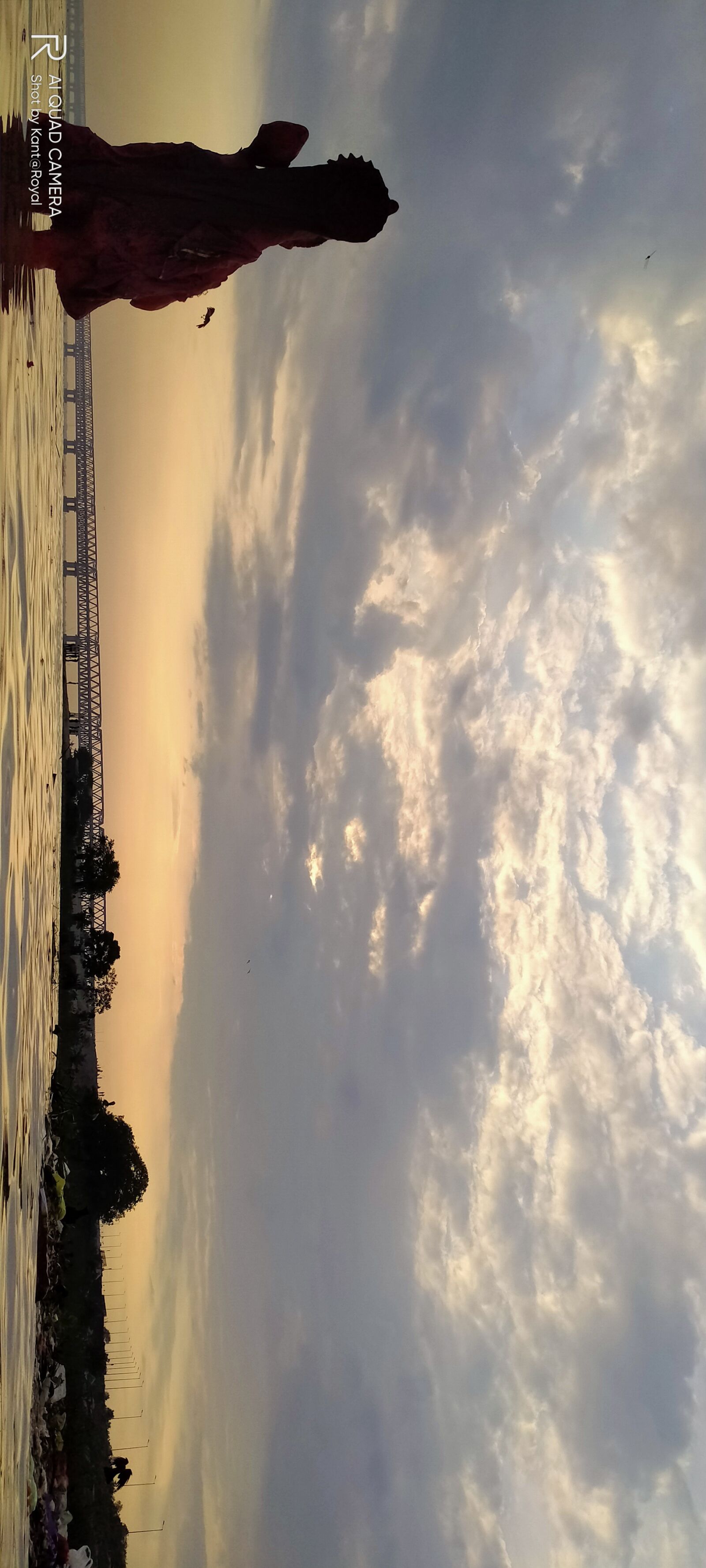 Realme 5I sample photo. God, morning scene, river photography