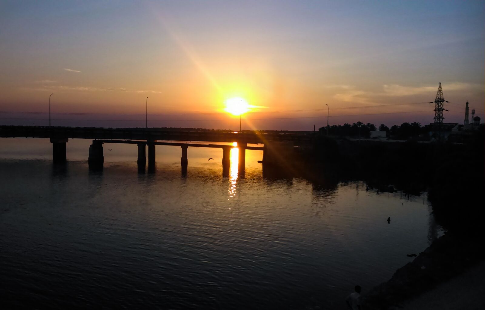 Sony Xperia L sample photo. Sunset, bridge, summer photography