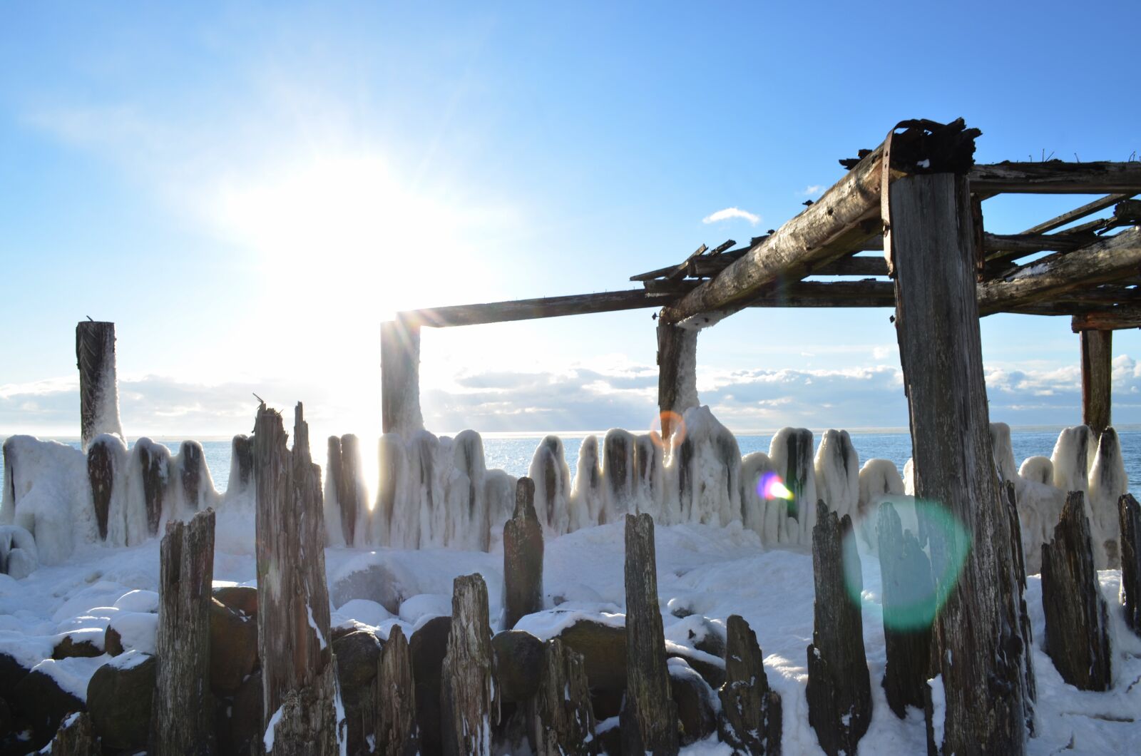 Nikon D5100 sample photo. Winter, beach, snow photography