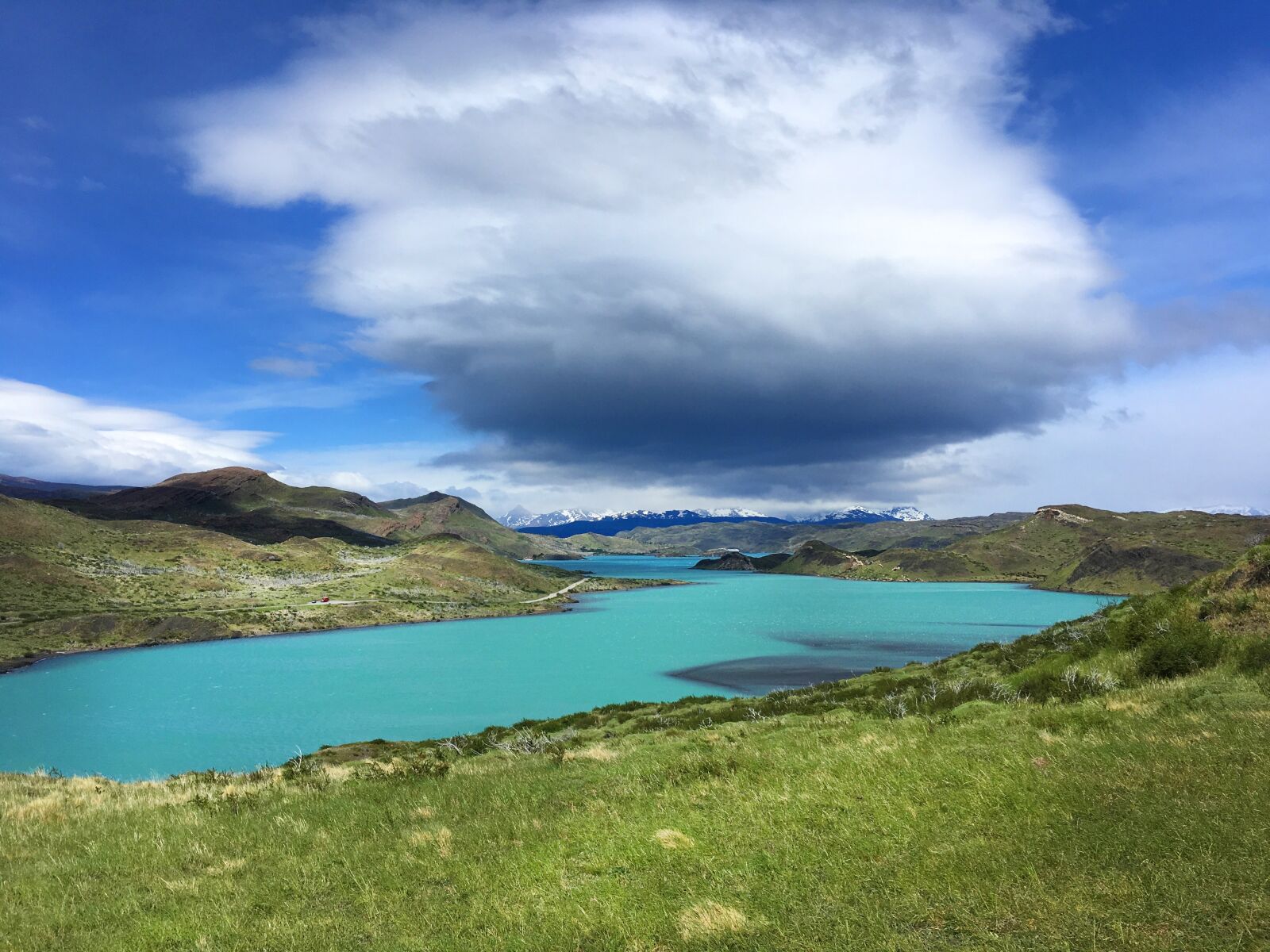 iPhone SE back camera 4.15mm f/2.2 sample photo. Lake, turquoise, blue photography