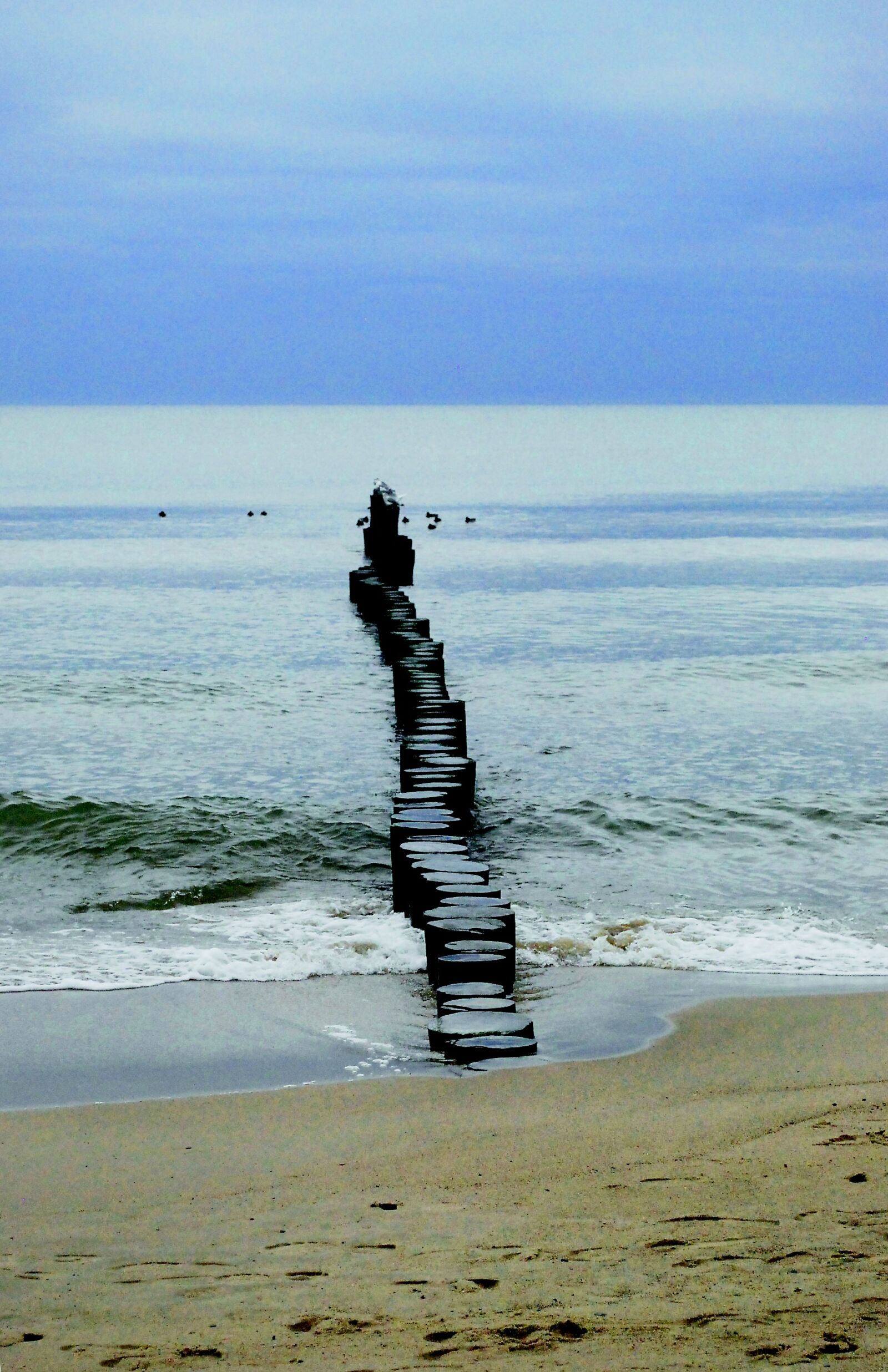 Nikon D60 sample photo. Breakwater, the baltic sea photography