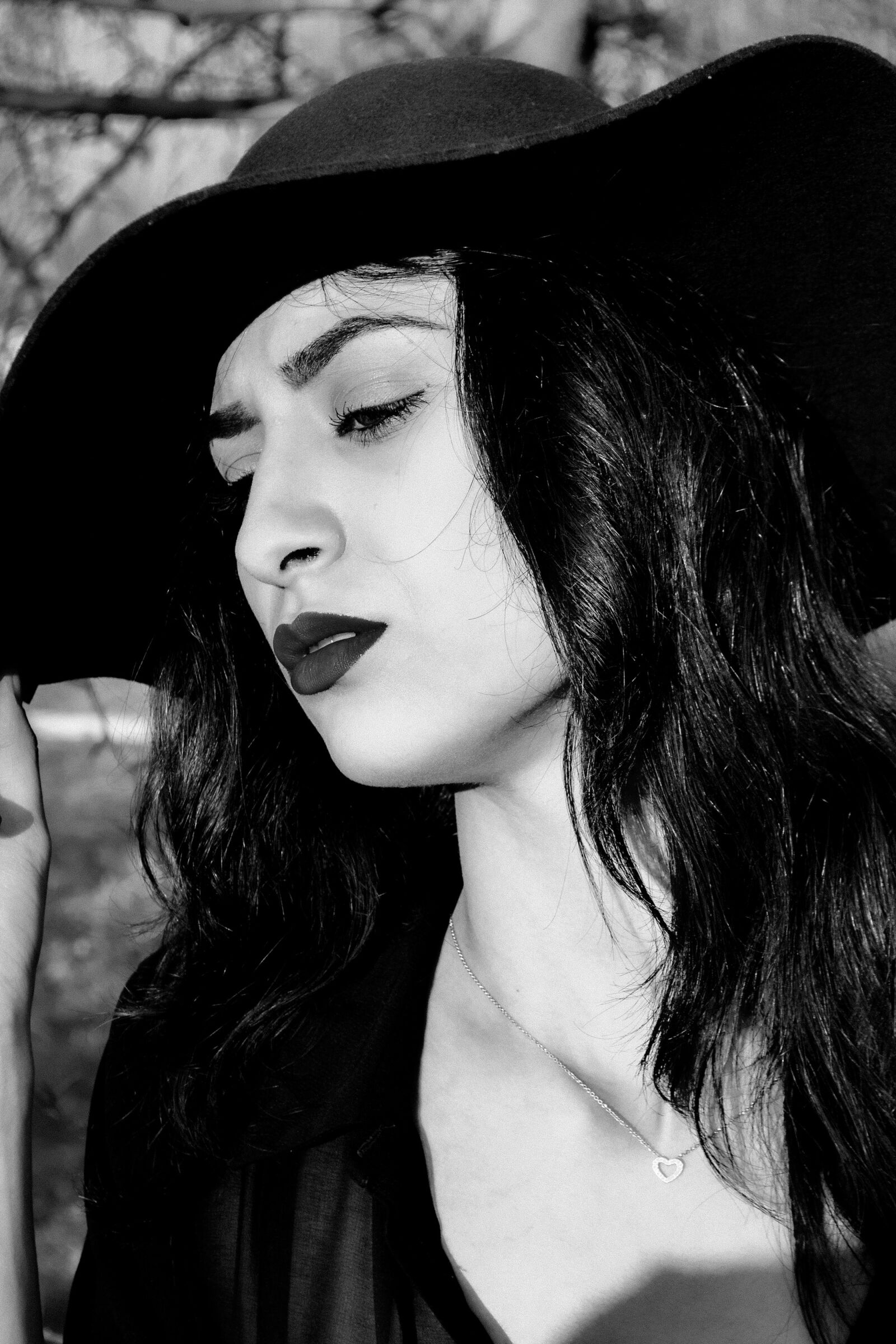 Nikon D3100 sample photo. Black and white, girl photography