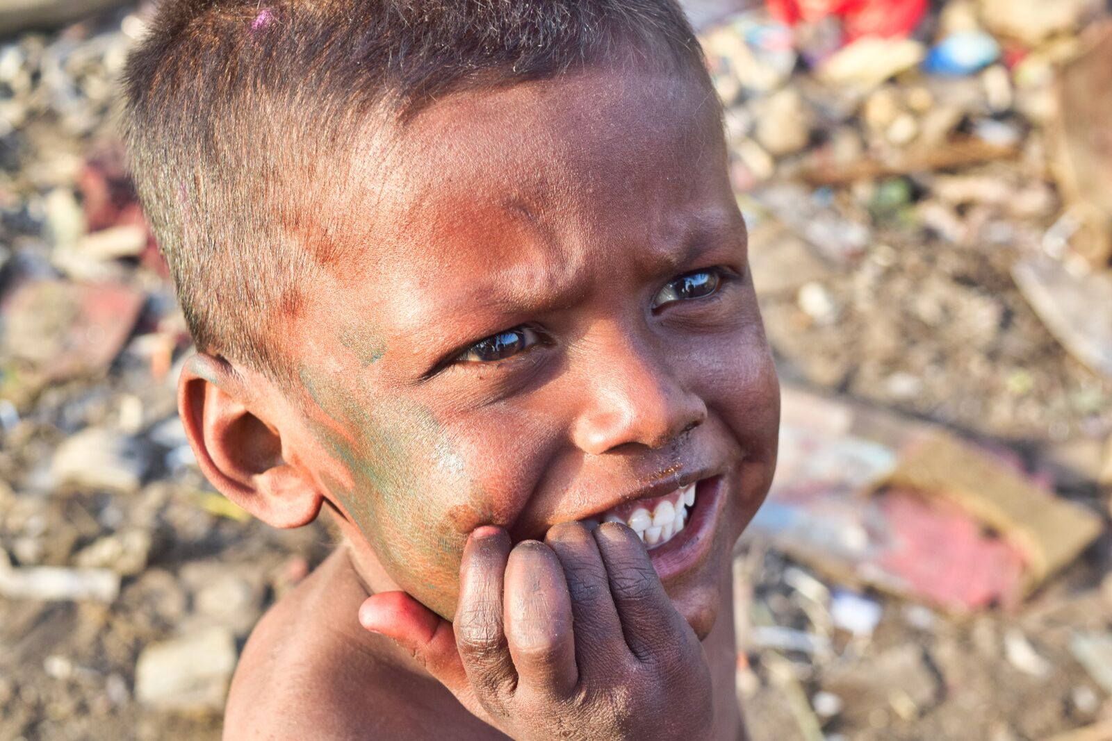 Nikon D3300 sample photo. India, slums, poor photography