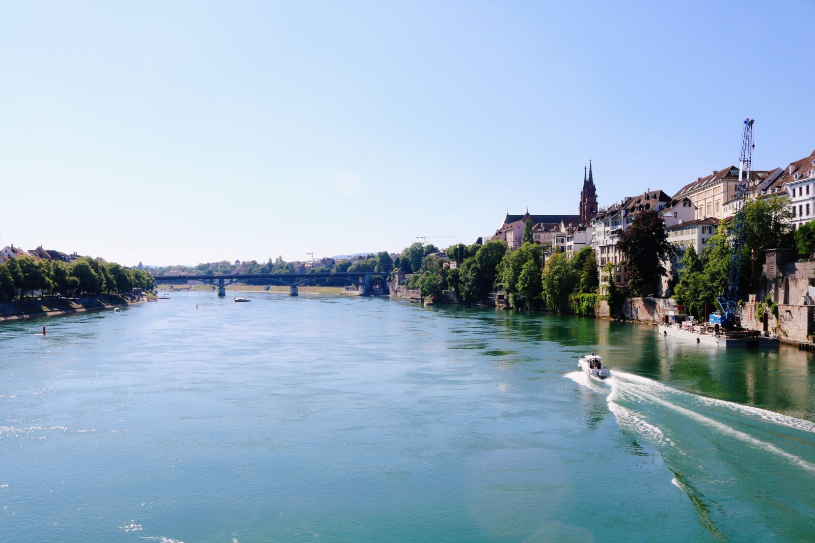 Canon EOS 750D (EOS Rebel T6i / EOS Kiss X8i) sample photo. Rhine river, basel, bridge photography