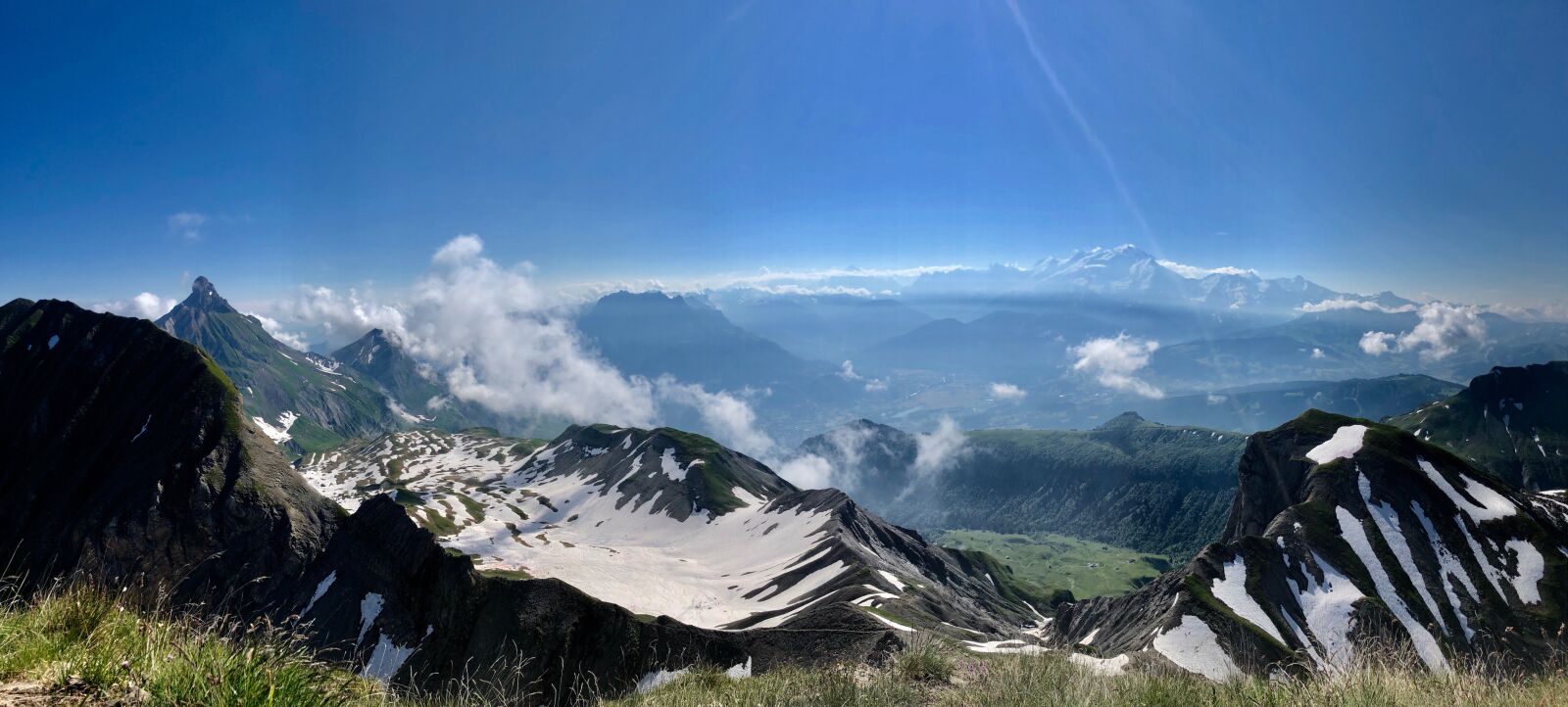 iPhone X back camera 4mm f/1.8 sample photo. Alps, mont blanc, mountain photography