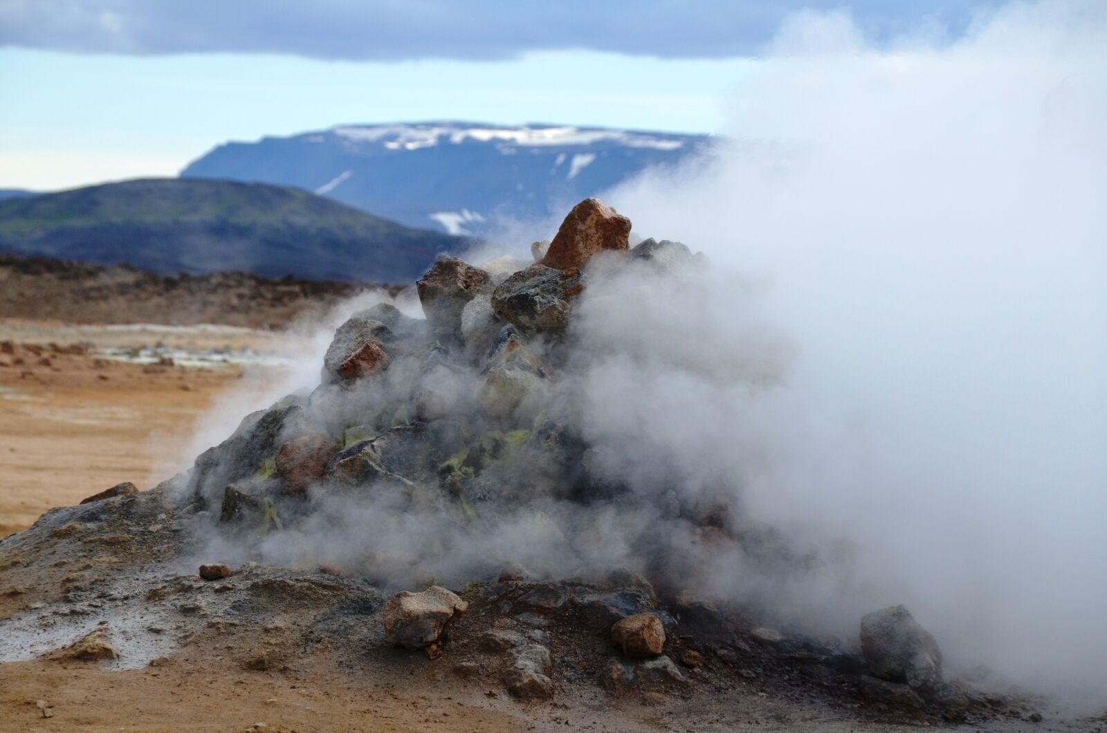 Nikon D5100 sample photo. Steam, source, iceland photography