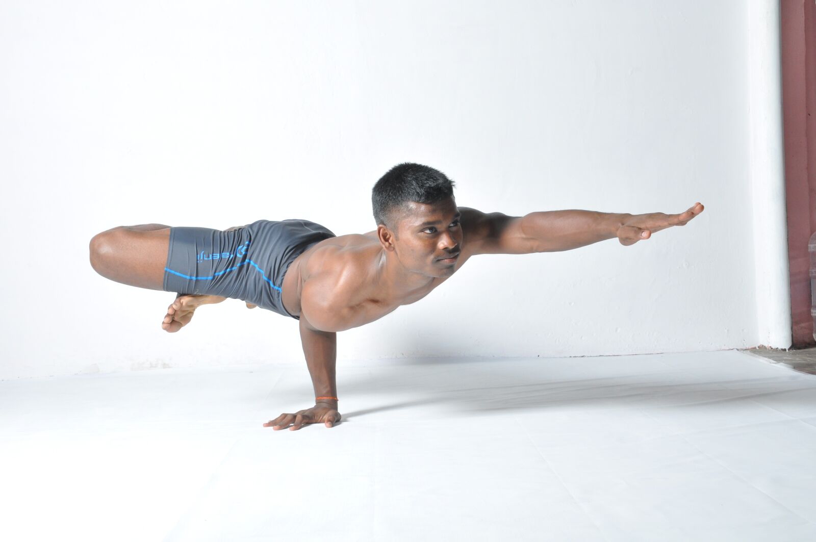 Nikon D90 sample photo. Mayurasana, lotus peacock pose photography