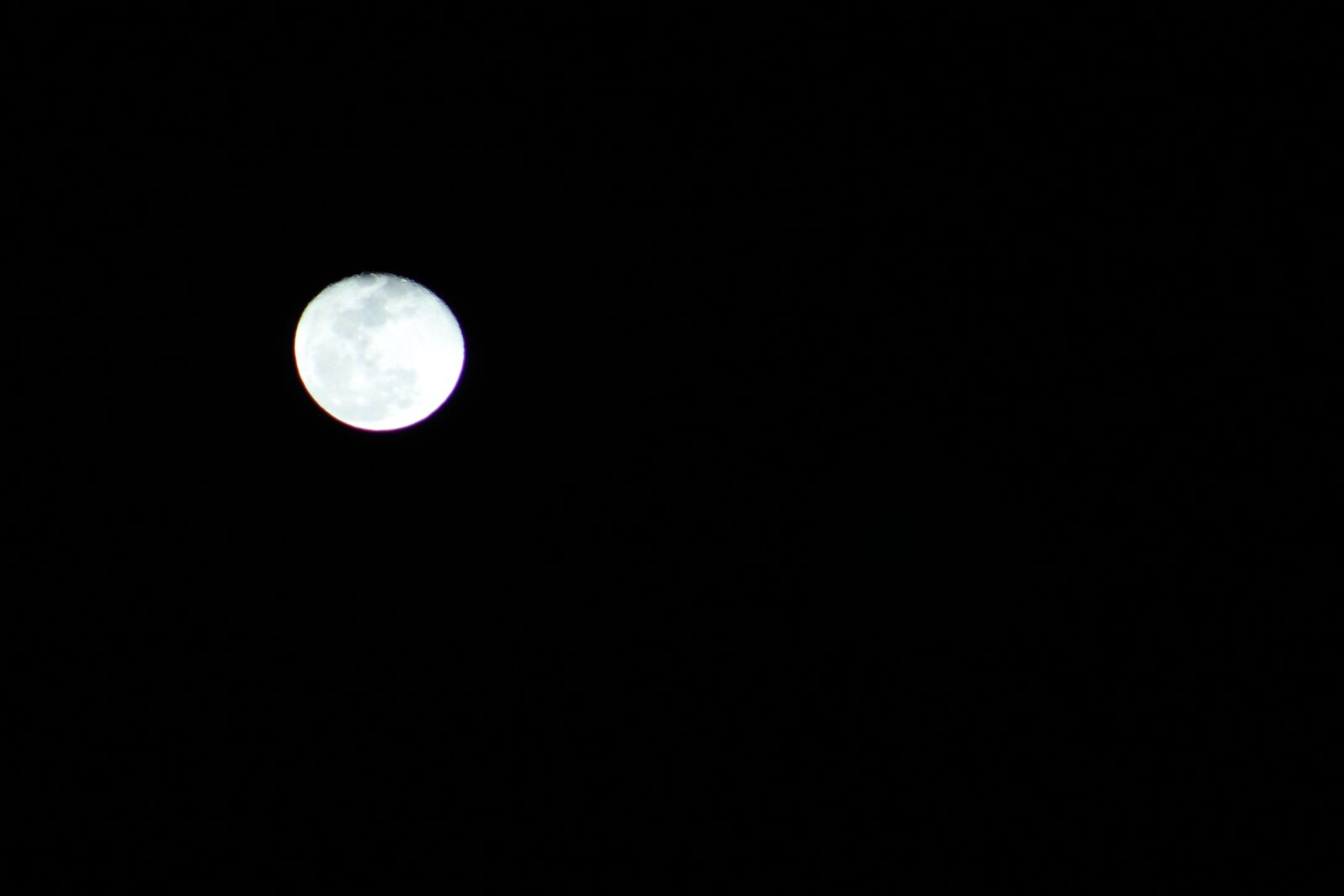 Canon EF75-300mm f/4-5.6 sample photo. Moon, close-up, night photography