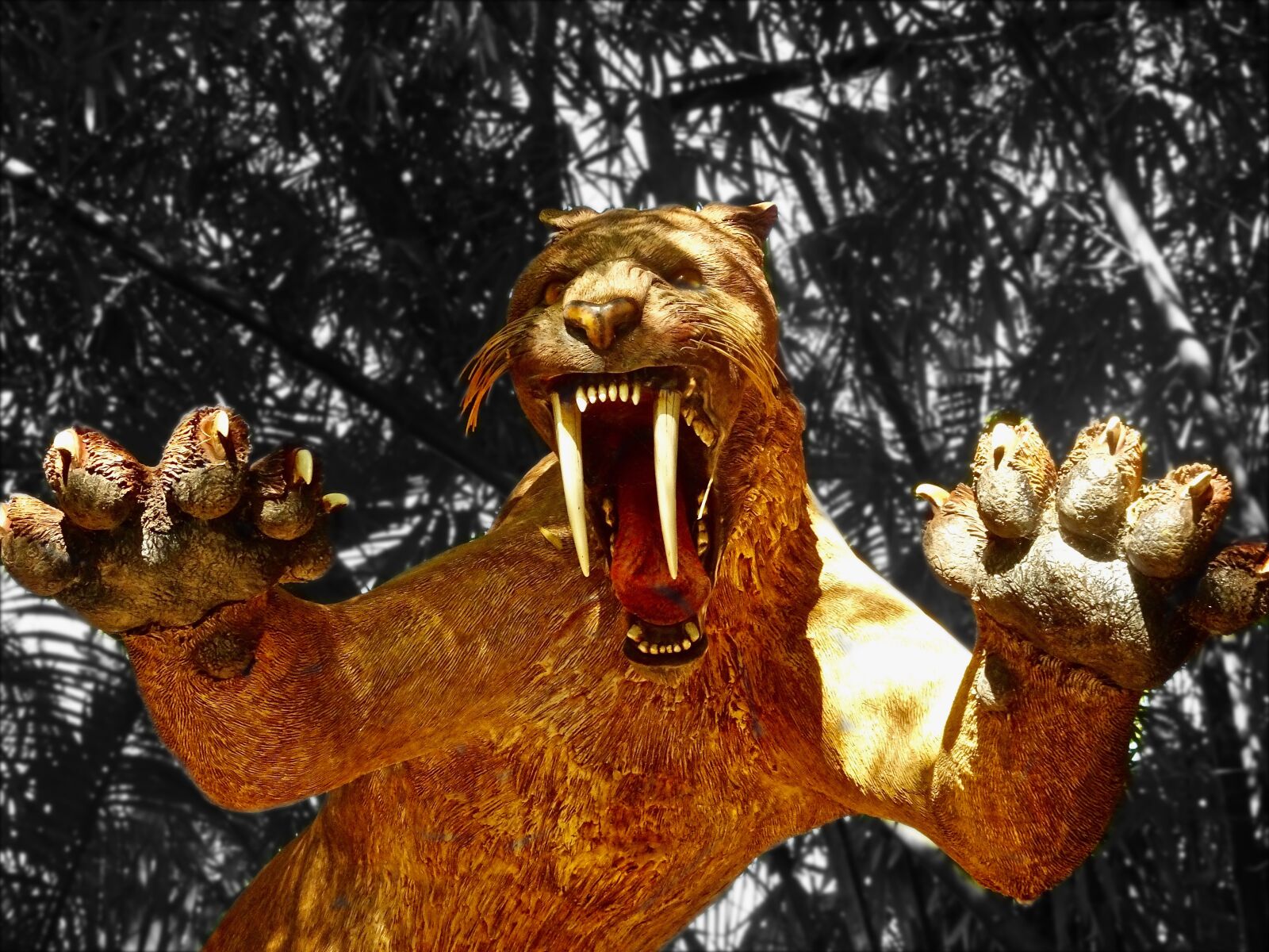 Sony Cyber-shot DSC-HX90V sample photo. Tiger, sabre tooth, extinct photography