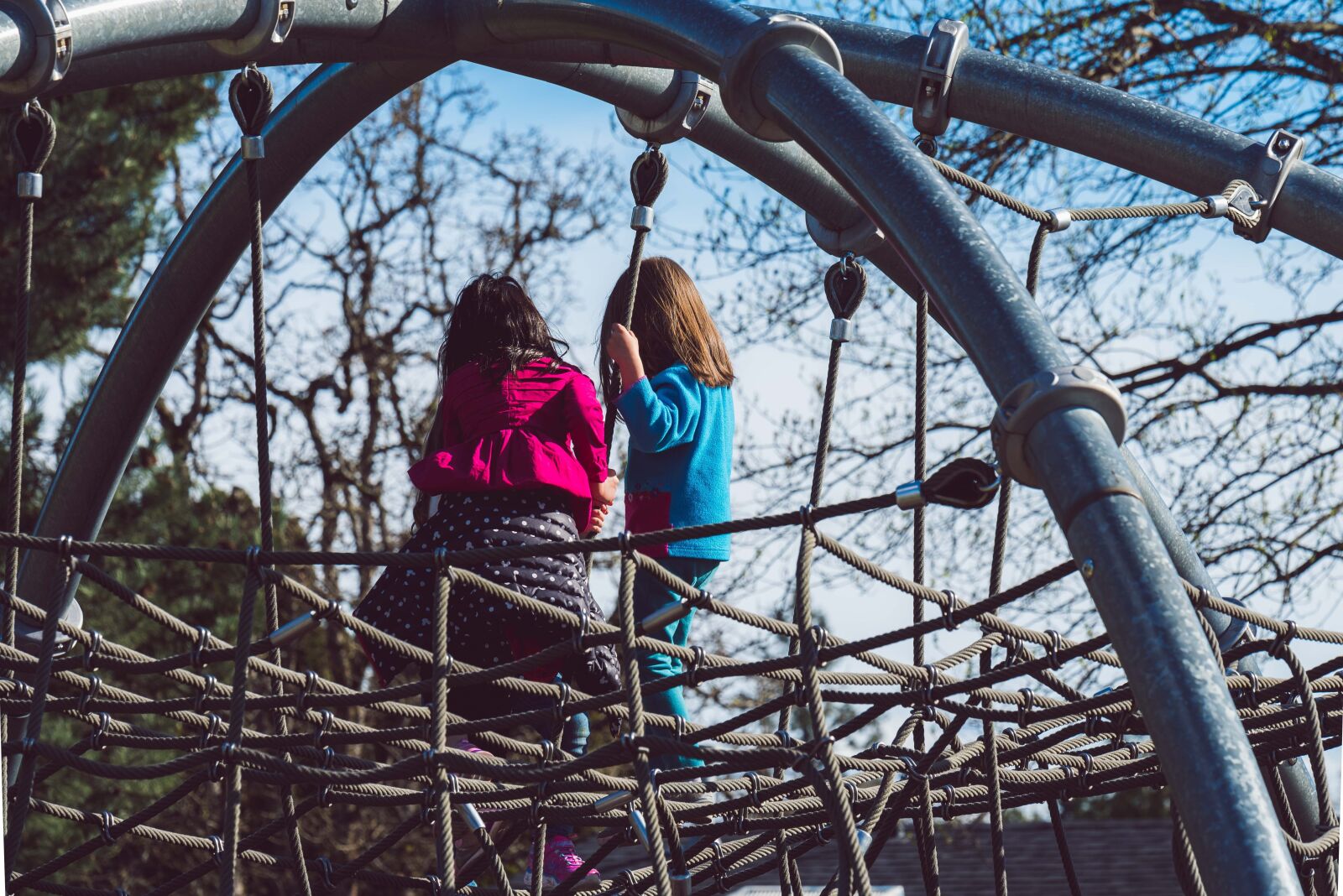 Nikon D750 sample photo. Playground, girls, two photography