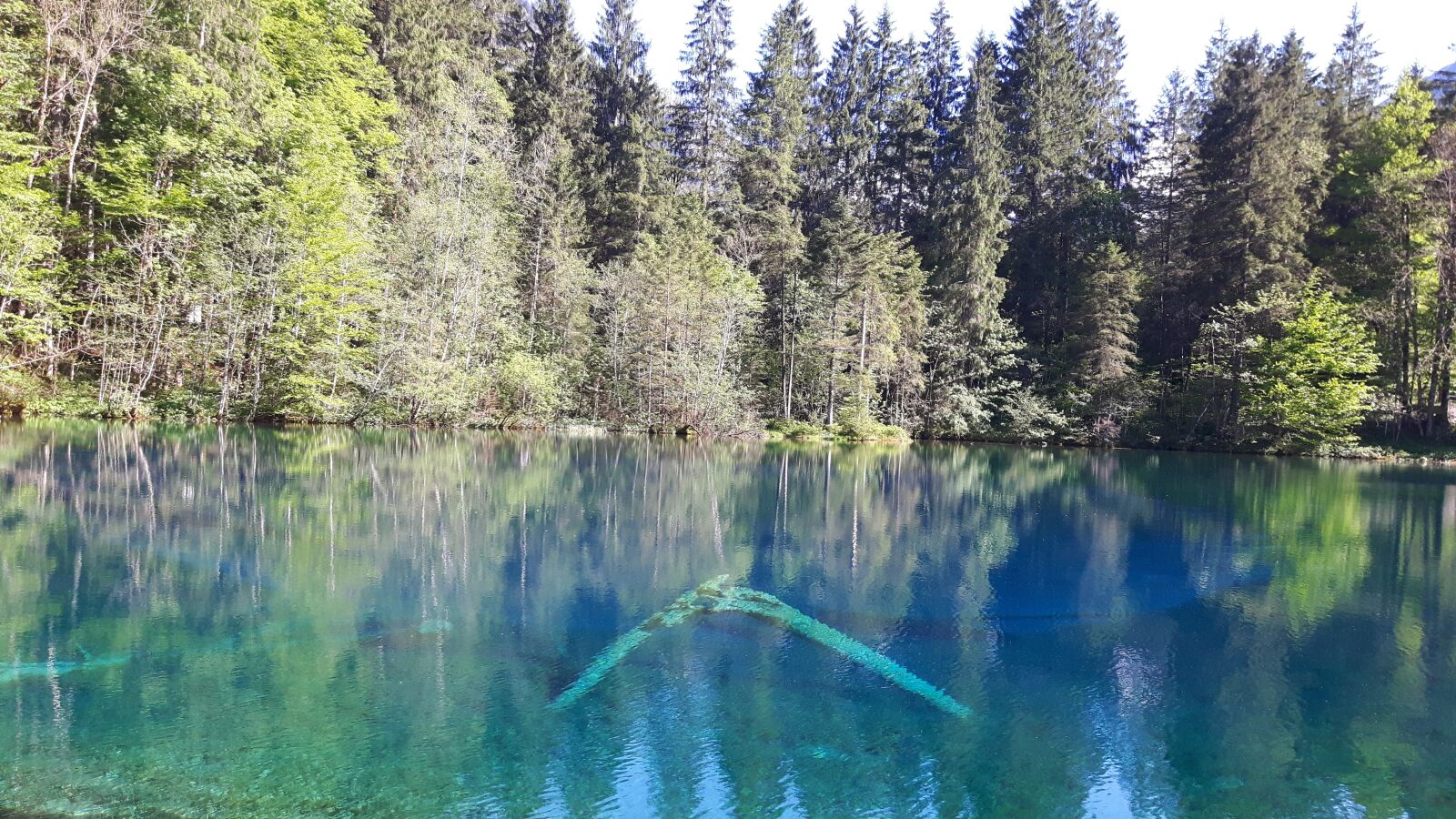Samsung Galaxy S5 Neo sample photo. Lake, blue green, trees photography
