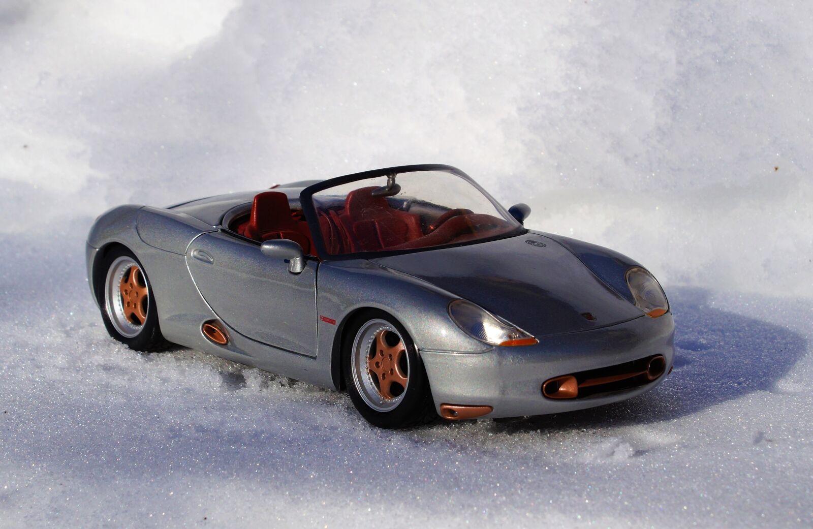 Sony DT 18-70mm F3.5-5.6 sample photo. Model car, porsche, boxster photography