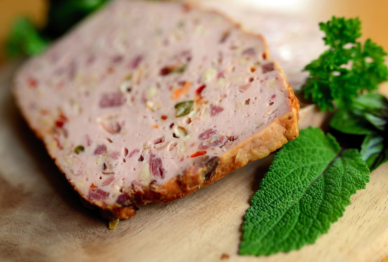 Nikon D610 sample photo. Liver cheese, meatloaf, meat photography