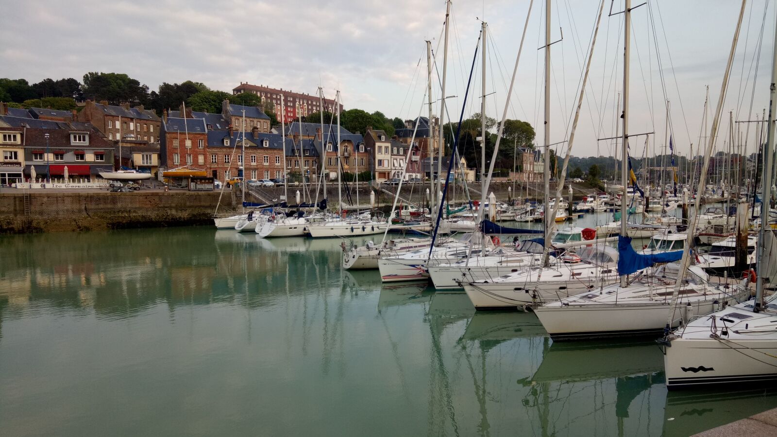 OPPO A1601 sample photo. Normandy, port, sailing yachts photography