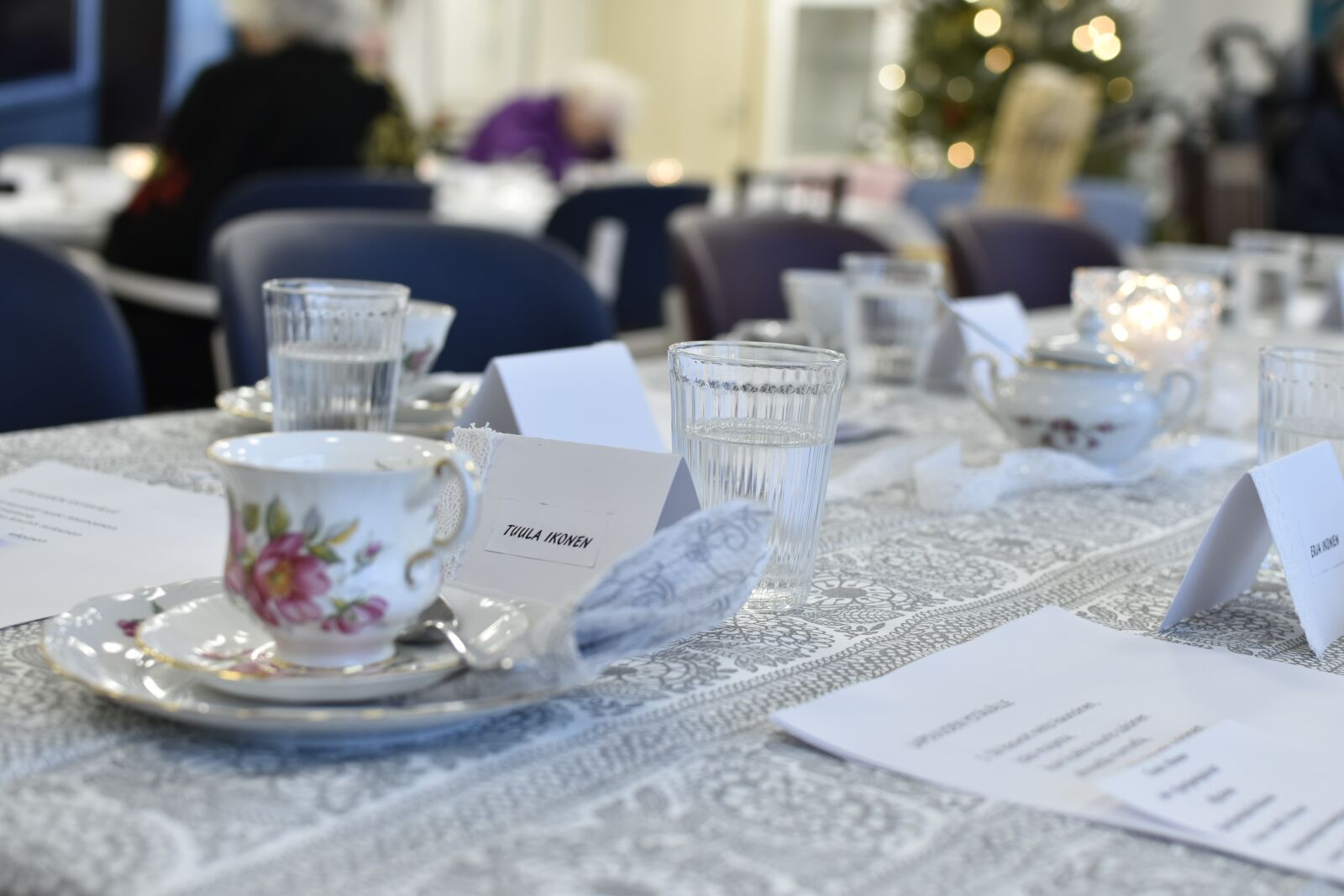 Nikon D5500 sample photo. Party, name tag, coffee photography
