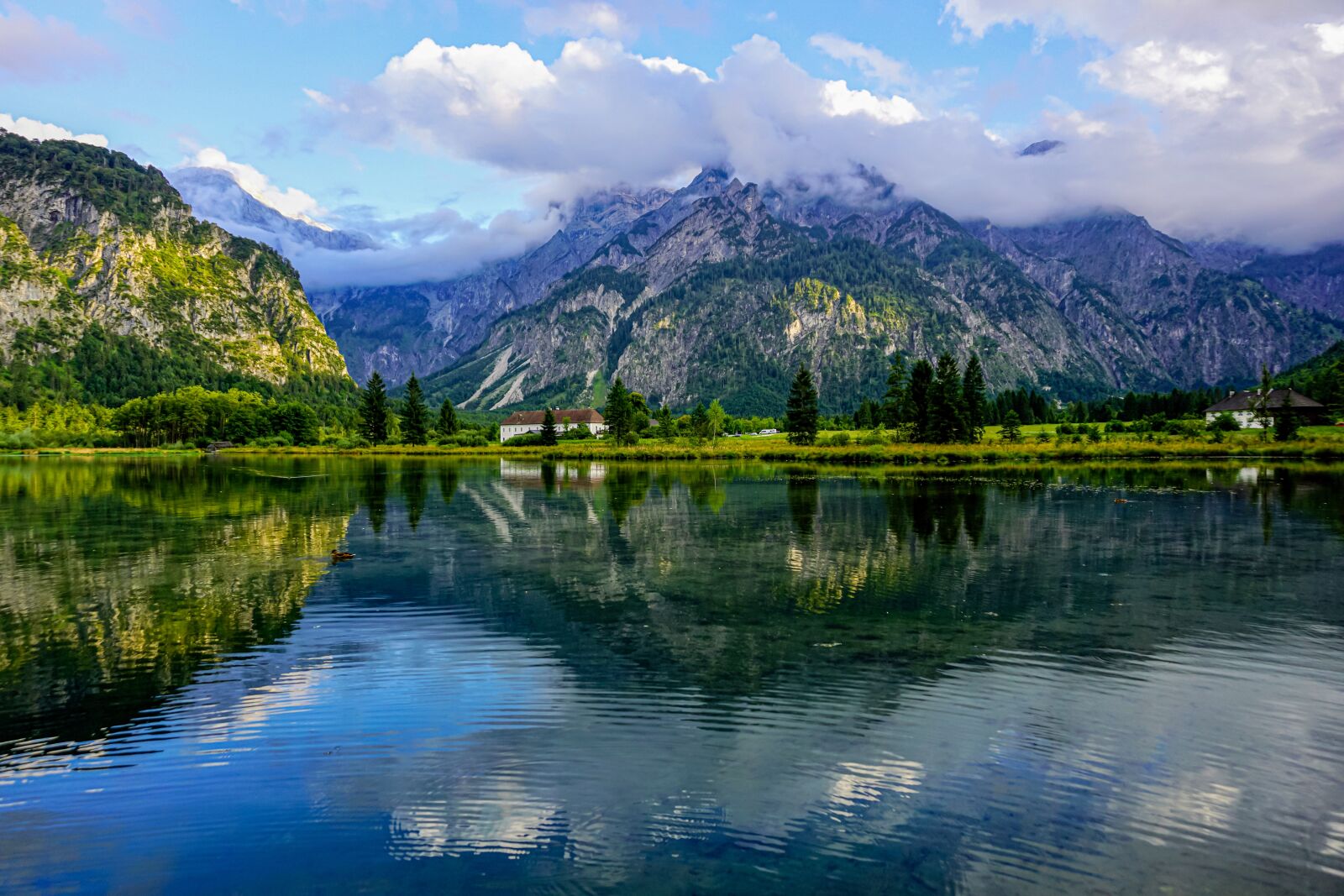 Sony E 16-50mm F3.5-5.6 PZ OSS sample photo. Panorama, lake, mountains photography