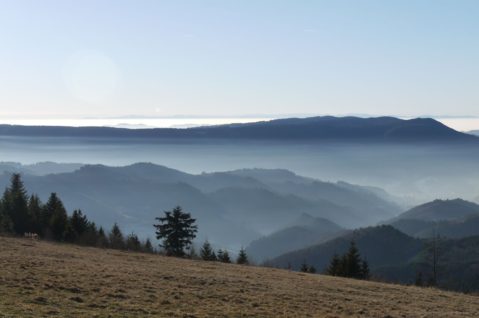 Panasonic Lumix DMC-GF1 sample photo. Mountains, clouds, black forest photography