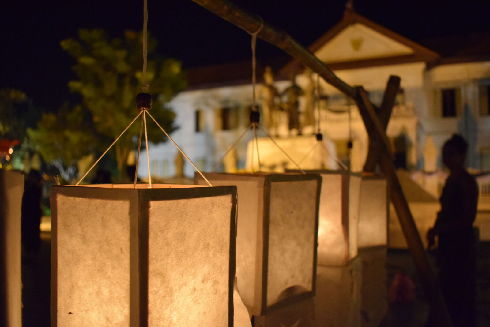 Nikon AF-P DX Nikkor 18-55mm F3.5-5.6G sample photo. Festival, lantern, thailand photography