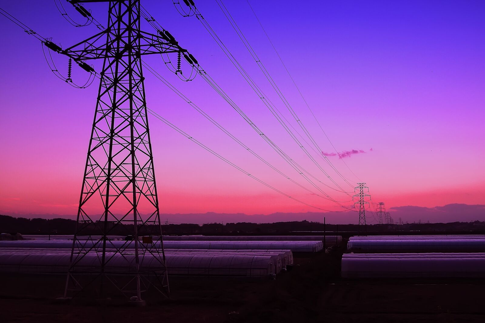 Canon EOS 40D sample photo. Glow, scenic landscape, high-voltage photography