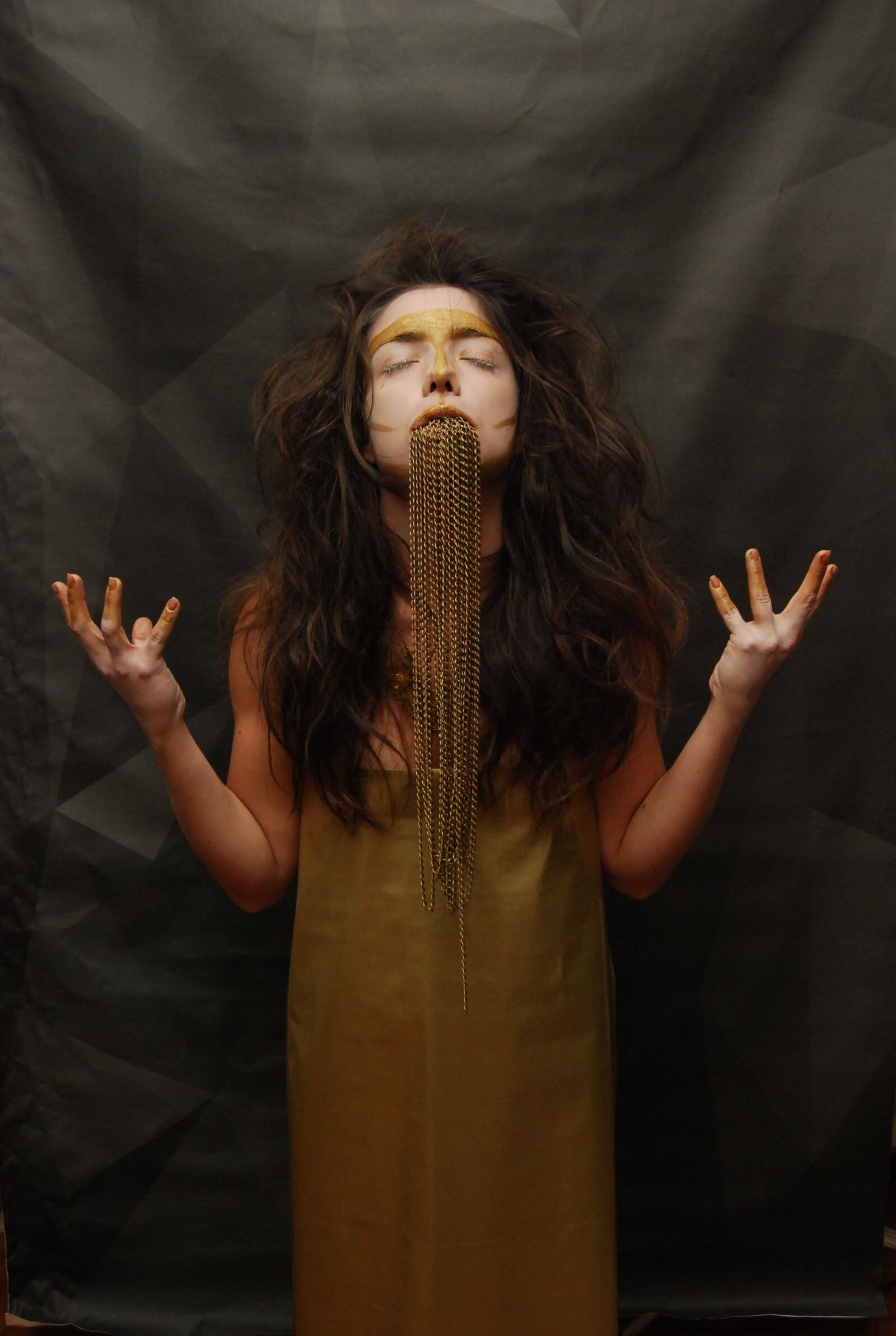 Nikon D40X sample photo. Fashion, concept, gold photography