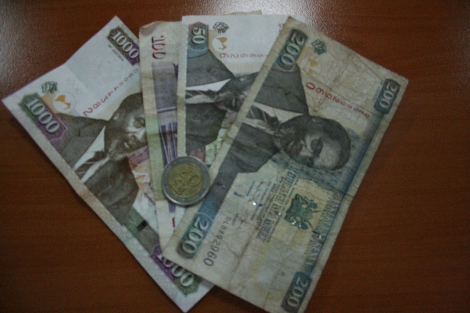 Canon EOS 350D (EOS Digital Rebel XT / EOS Kiss Digital N) sample photo. Kenya, kenyan currency, shilling photography