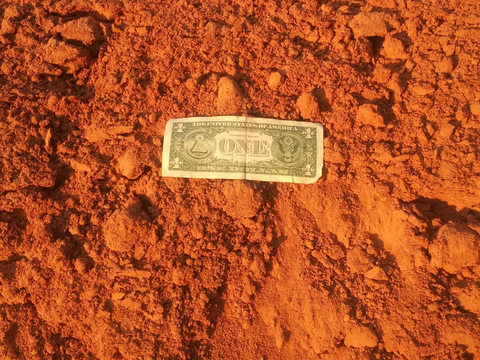 LG PREMIER PRO sample photo. One dollar, cheap, dirt photography