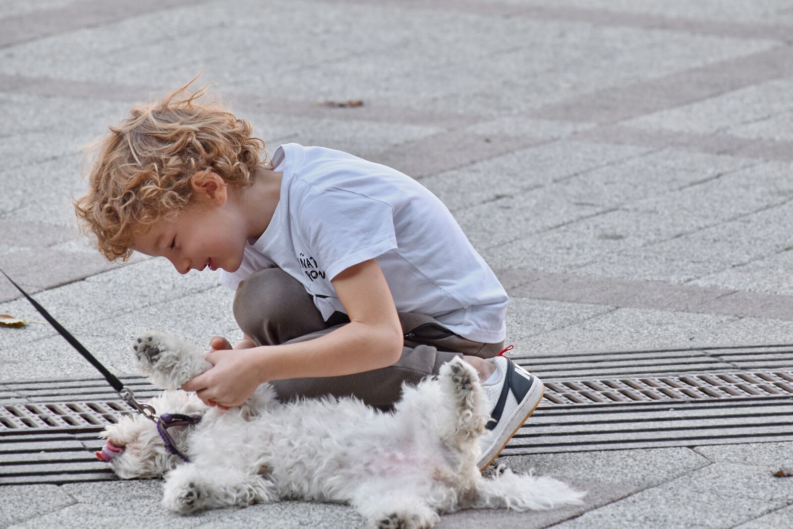 Nikon D5500 sample photo. Blonde hair, boy, child photography