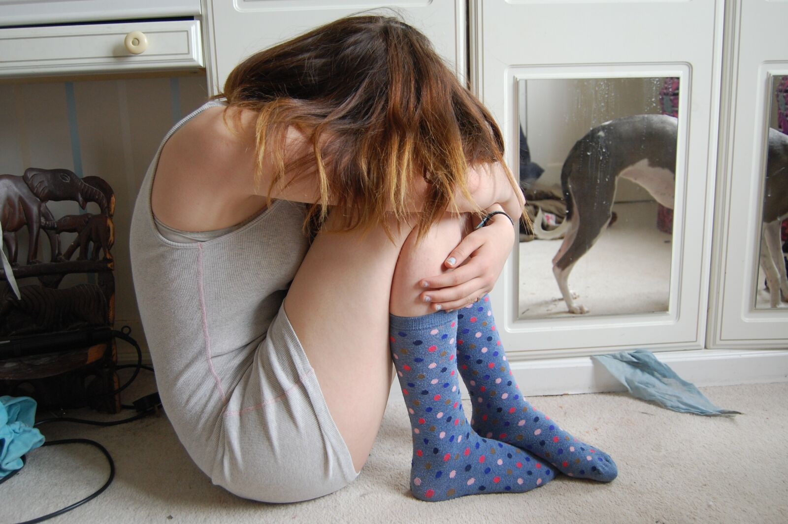 Nikon D40 sample photo. Teenager, grumpy, female photography