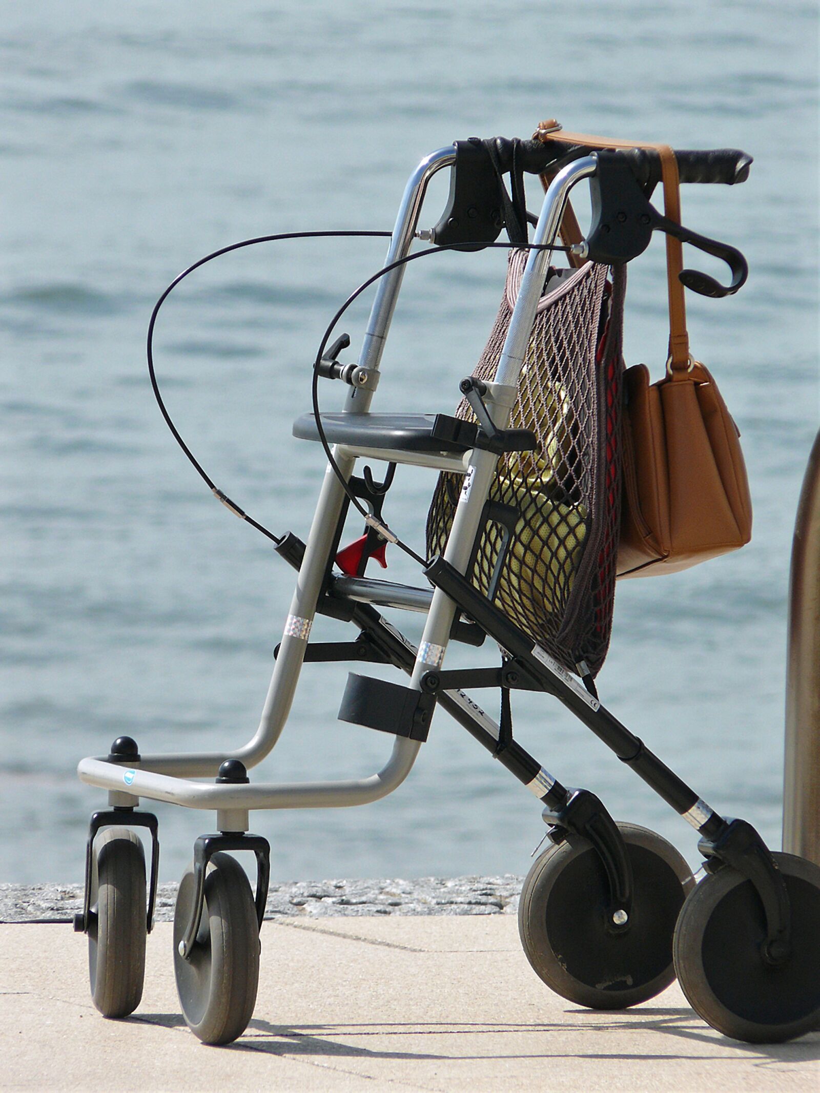 Leica V-LUX 1 sample photo. Rollator, walker, seniors photography