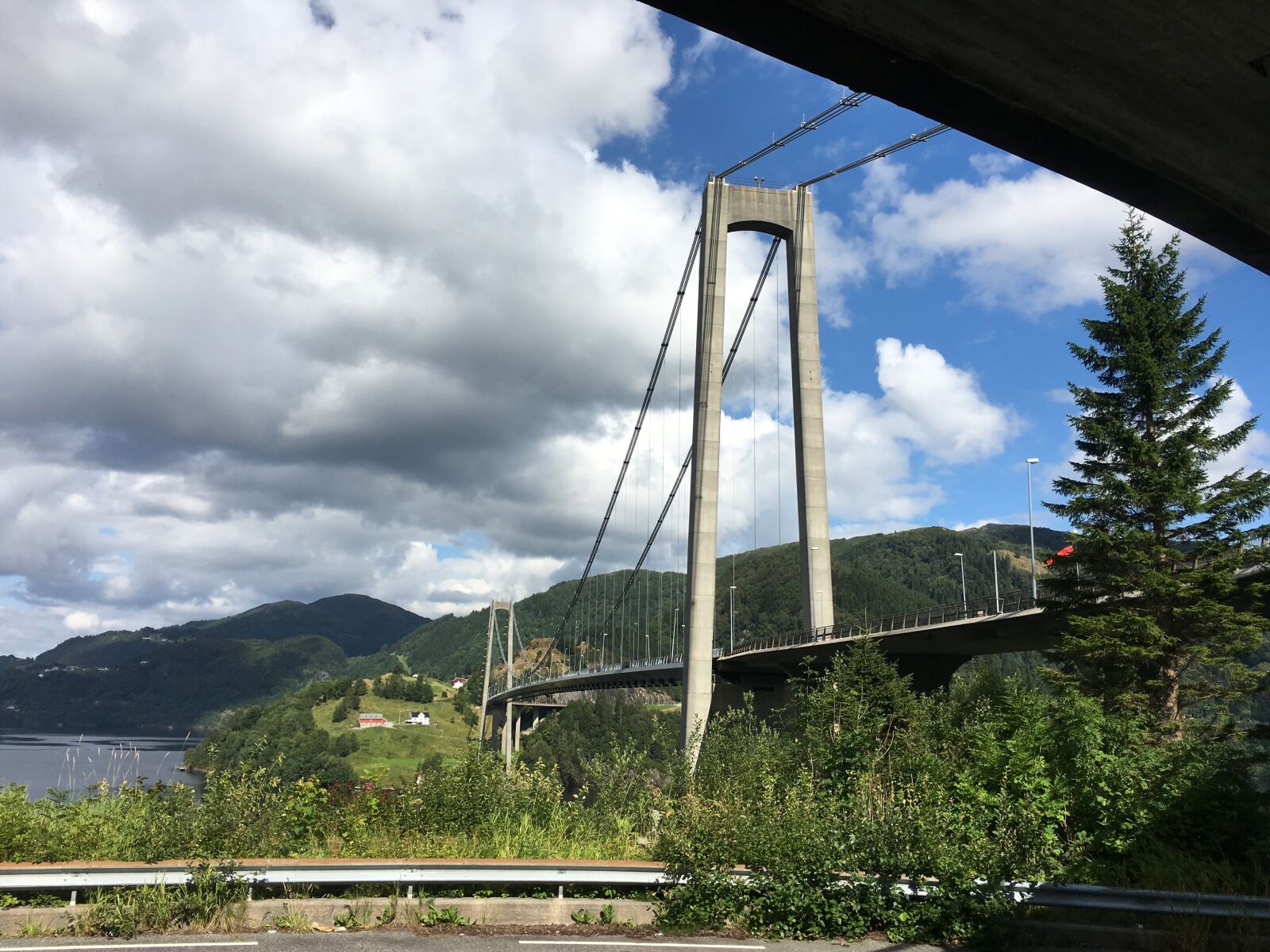 iPhone 6s Plus back camera 4.15mm f/2.2 sample photo. Norway, bridge, sky photography