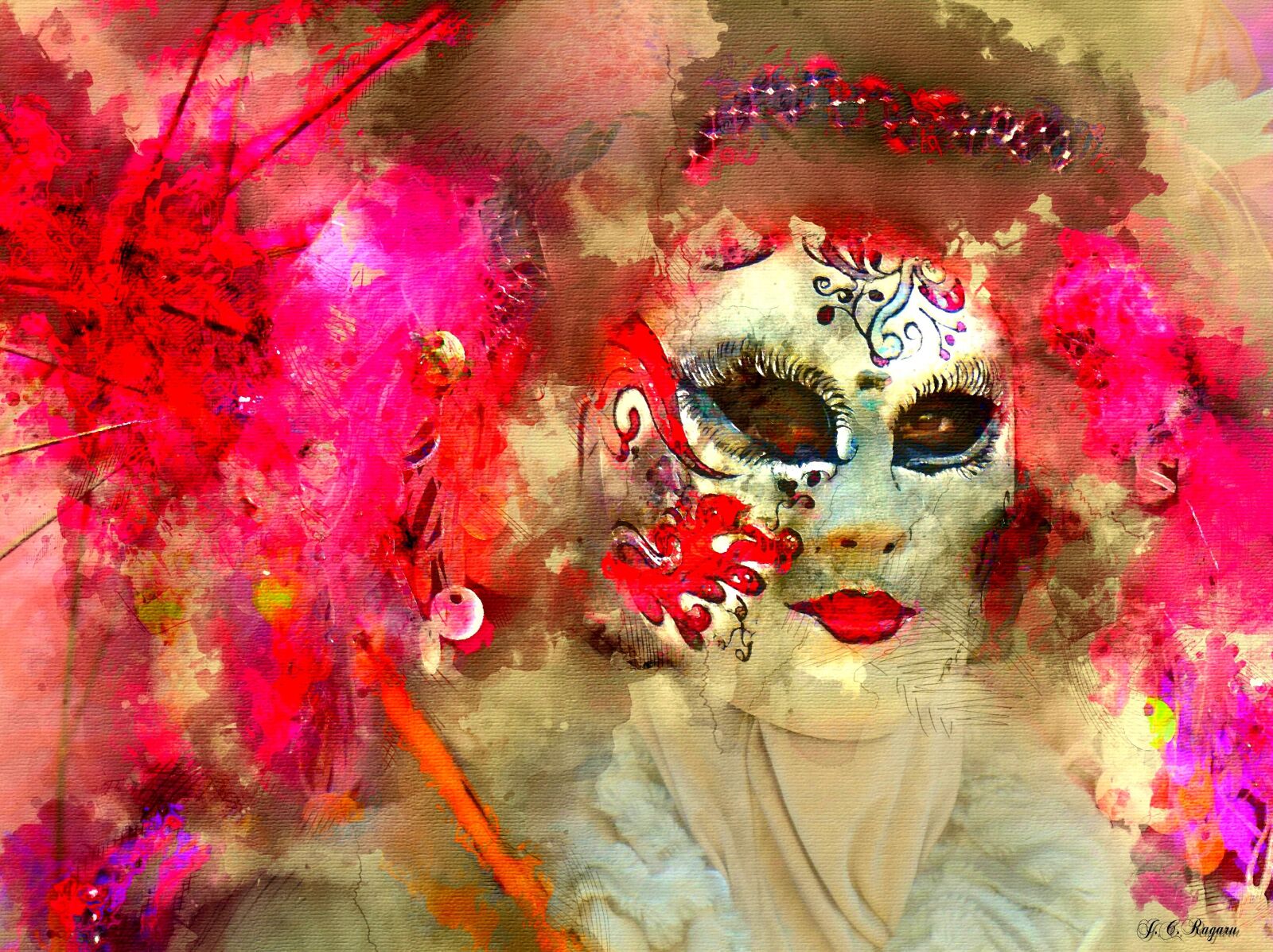 Panasonic Lumix DMC-FZ200 sample photo. Mask, venetian, color photography