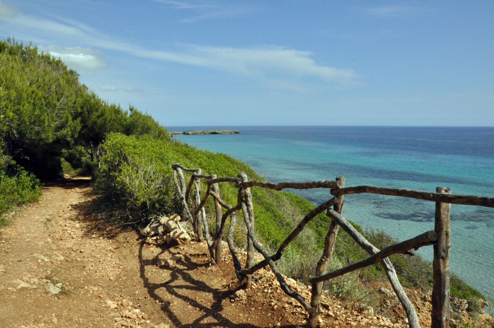 Nikon D90 sample photo. Path, sea, minorca photography