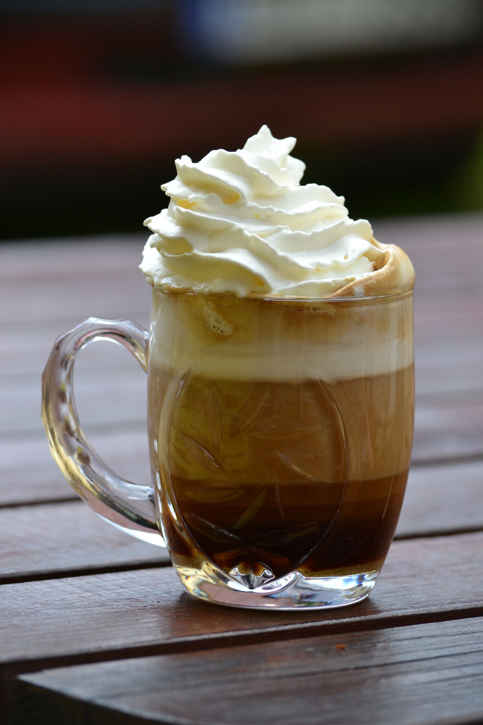 Nikon D3100 sample photo. Coffee, cup, whipped cream photography