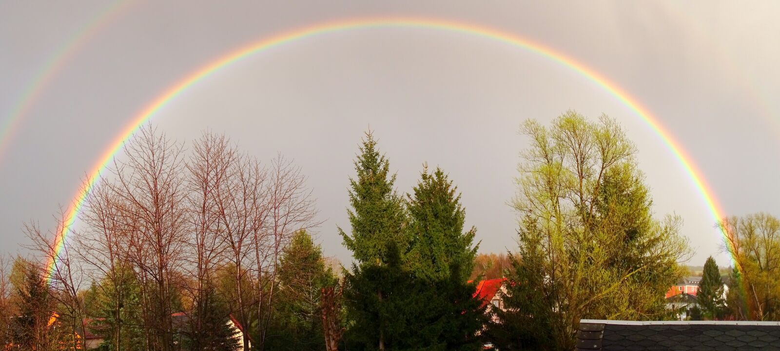 Sony Cyber-shot DSC-HX400V sample photo. Rainbow, full rainbow, nature photography
