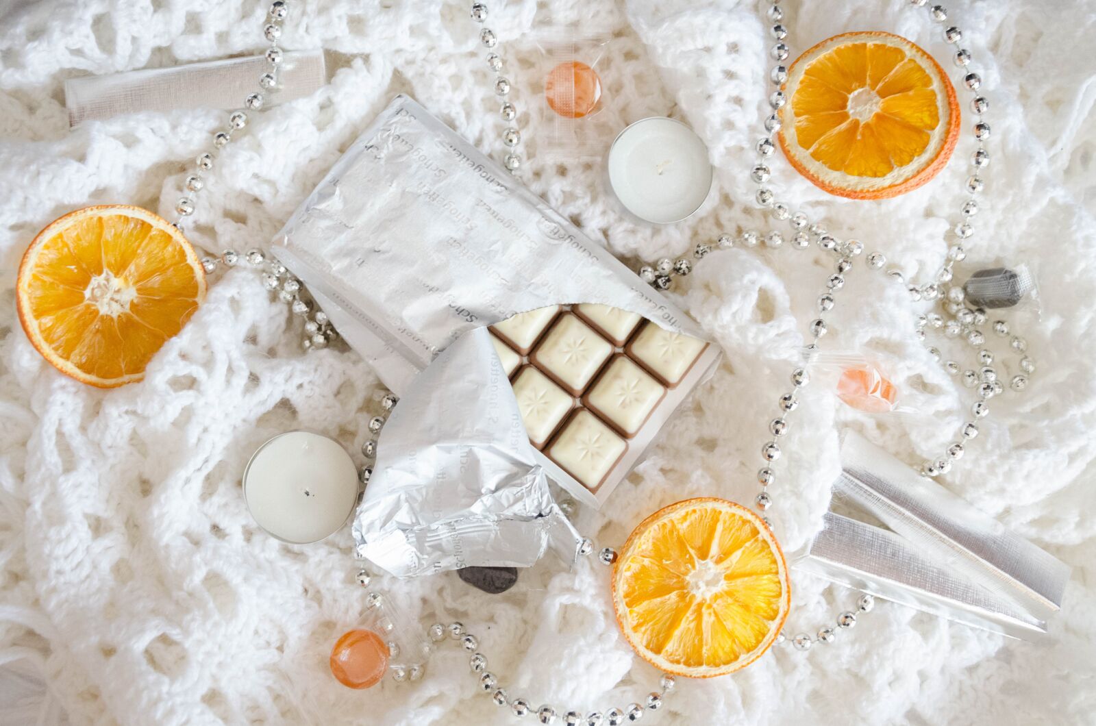 Nikon D5100 sample photo. Chocolate, oranges, candy photography