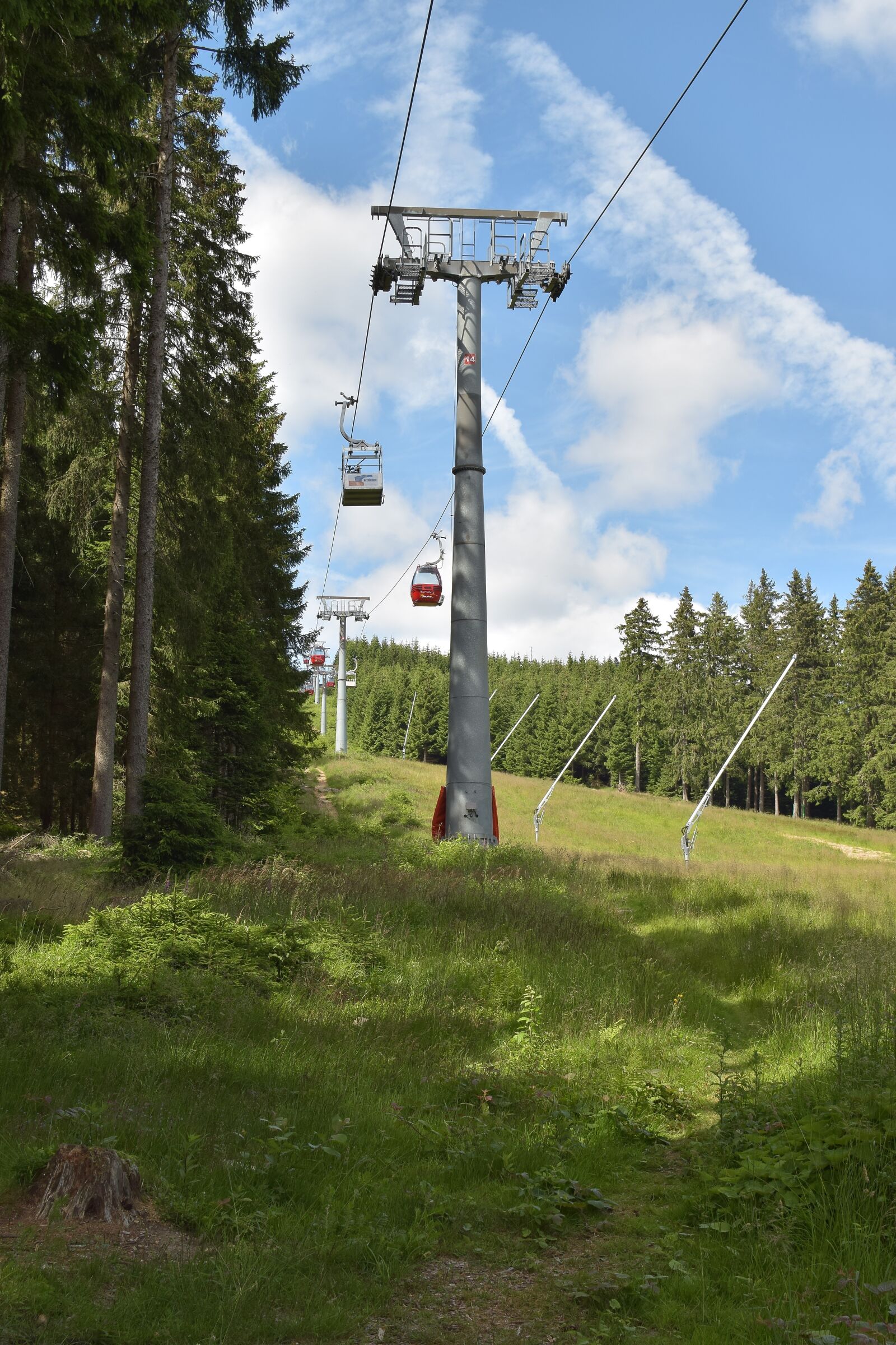 Nikon D5300 sample photo. Cabin, cable car, mountains photography