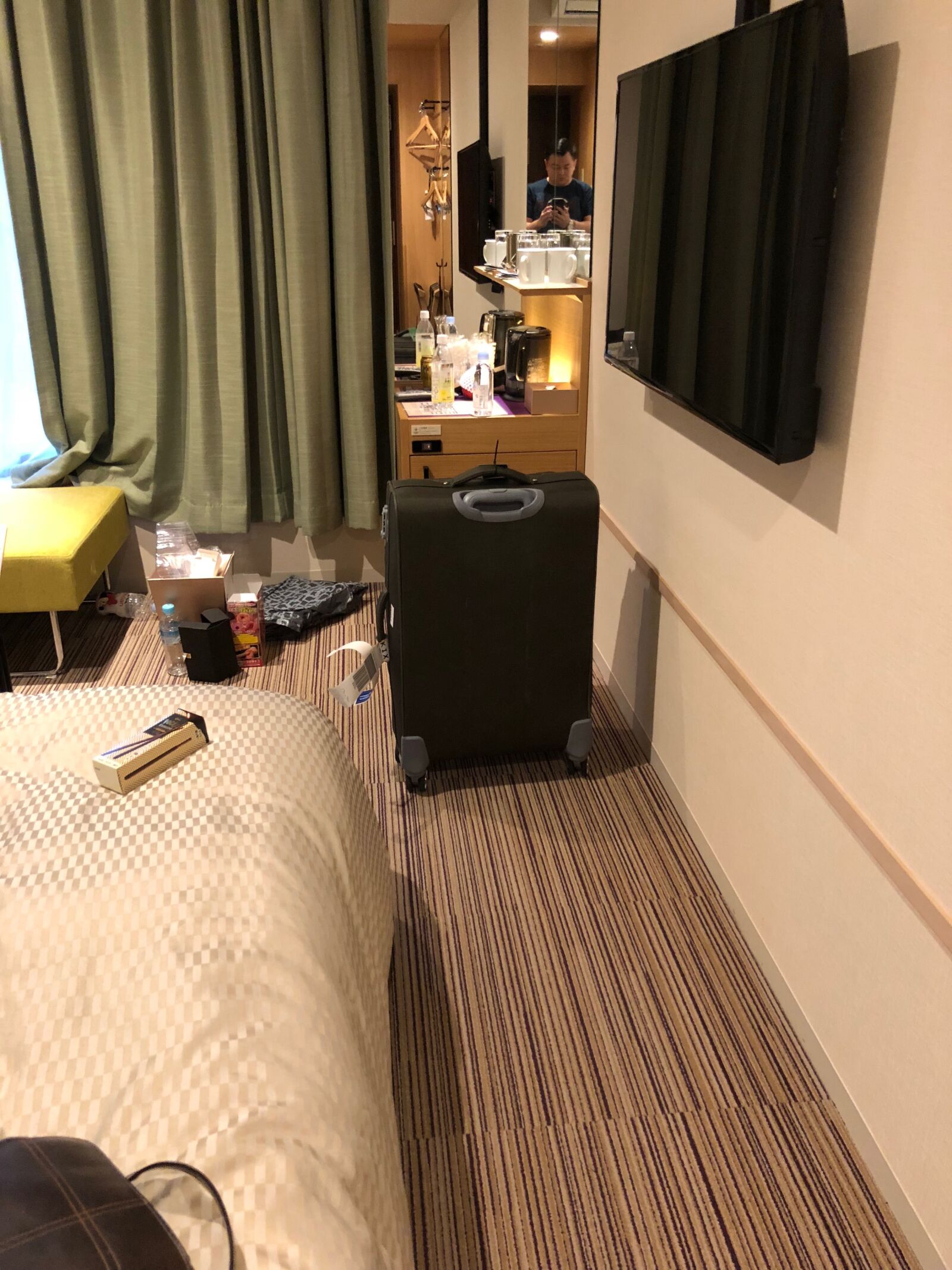 Apple iPhone 8 sample photo. Messy, room, hotel photography