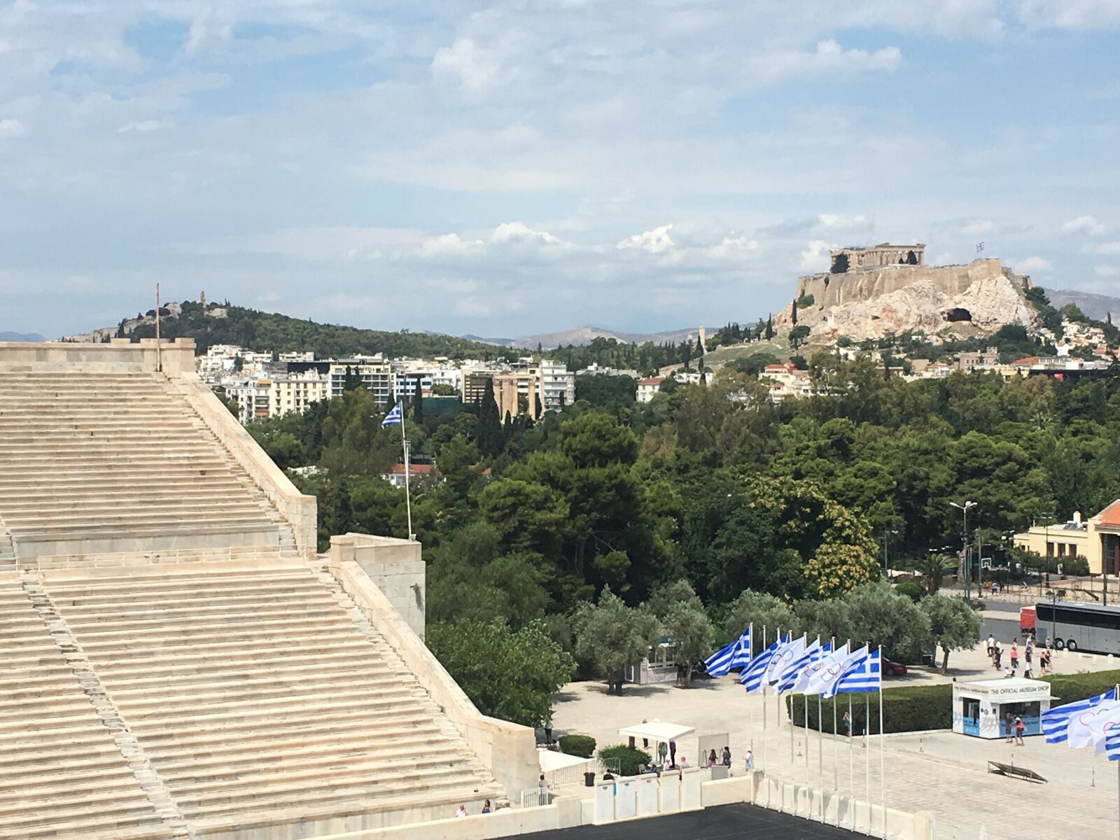 Apple iPhone 6s sample photo. Athens, stadium, architecture photography