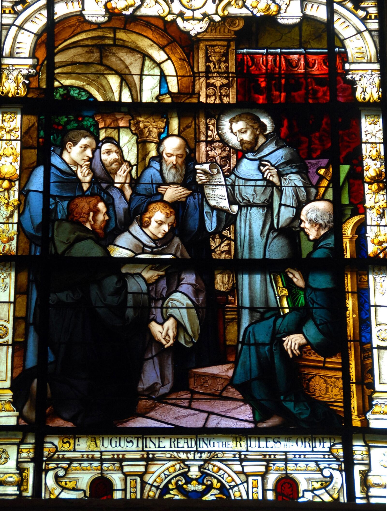 Nikon D200 sample photo. Stain glass, window, church photography